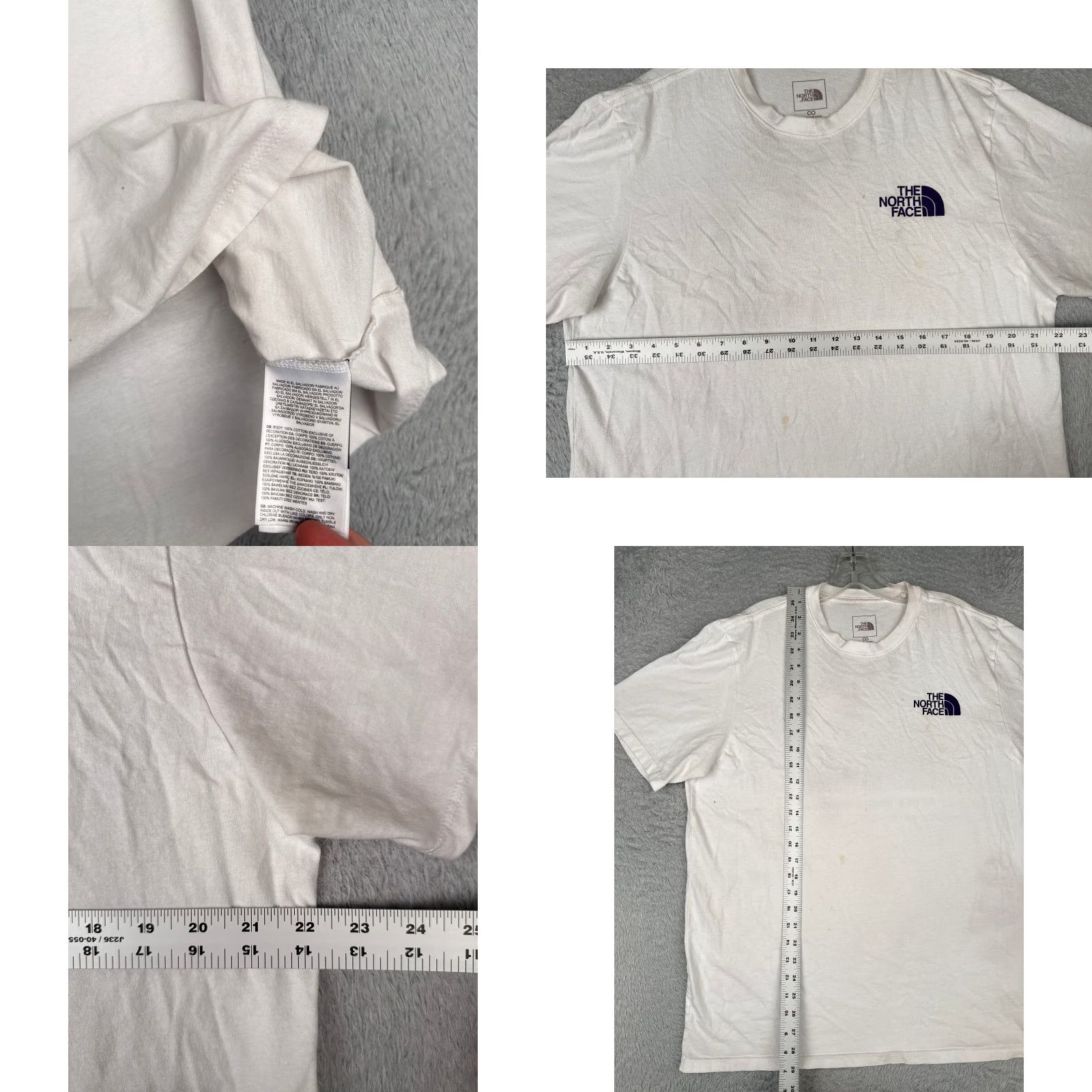 The North Face The North Face Shirt Men XL White Short Sleeve Crew Neck Cotton Read Size US XL / EU 56 / 4 - 8 Thumbnail