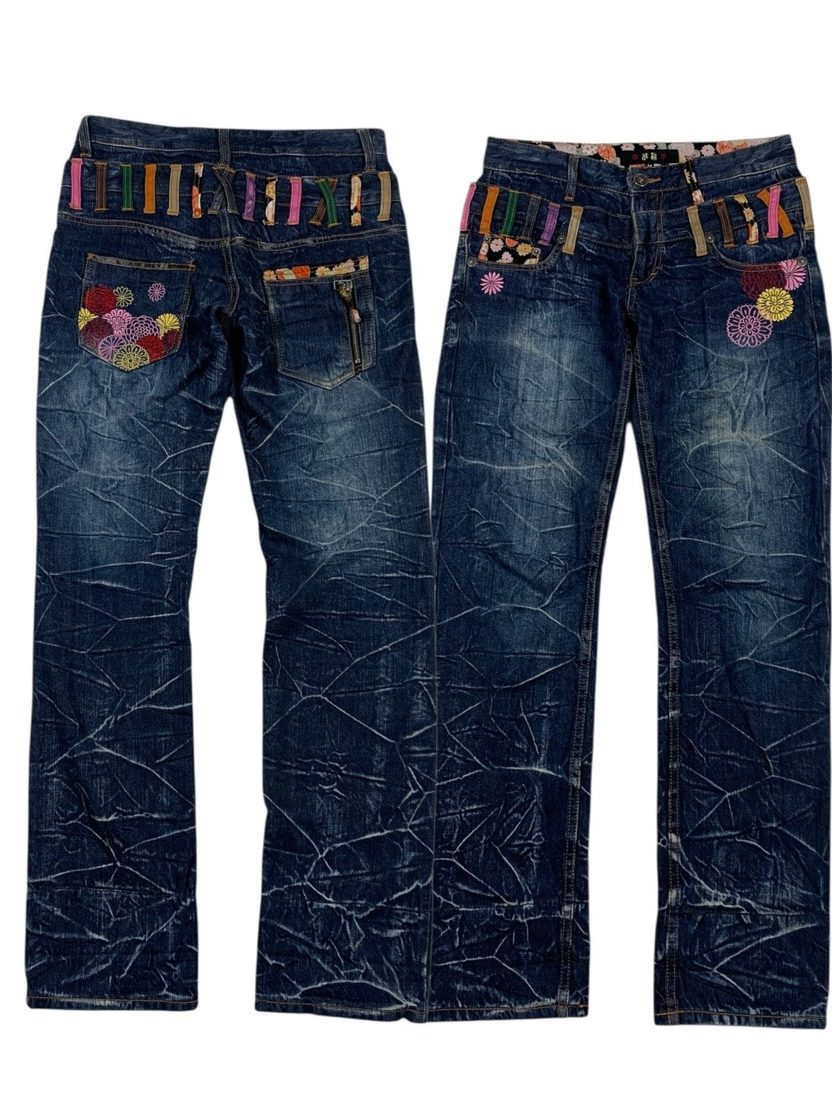 Tornado Mart Japanese brand double waist jeans pants Size US 30 / EU 46 - 1 Thumbnail