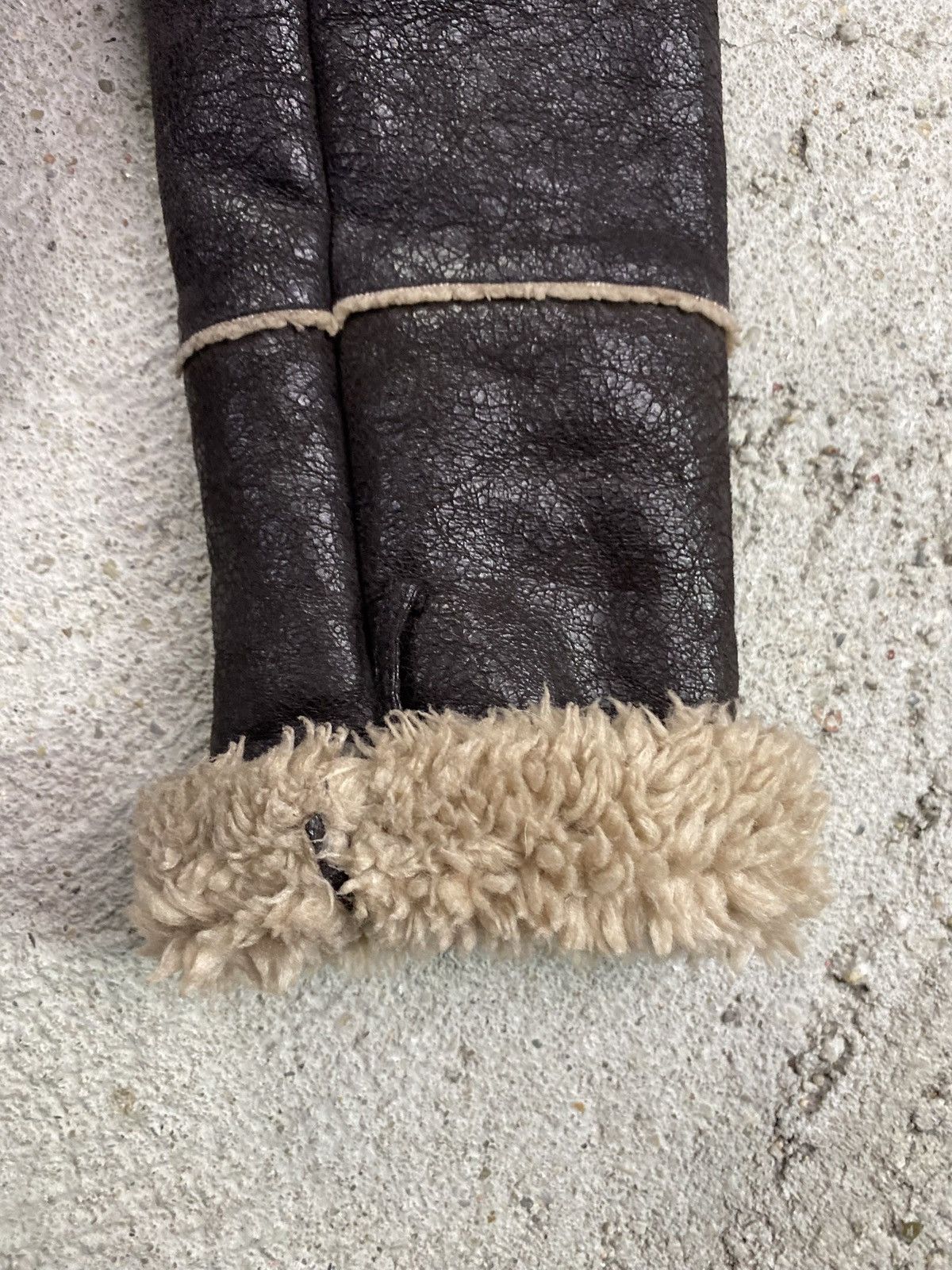Japanese Brand Rock n blue vintage eco leather jacket japan shearling Size L / US 10 / IT 46 - 11 Thumbnail