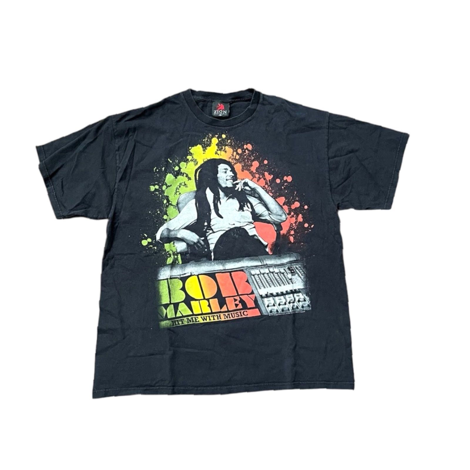 Vintage VINTAGE Bob Marley Reggae Music Tee T-Shirt XL Zion Rootswear 2008 VTG Rasta Y2K Mens Short Sleeve Crew Neck Black T-Shirt Size US XL / EU 56 / 4 - 1 Thumbnail