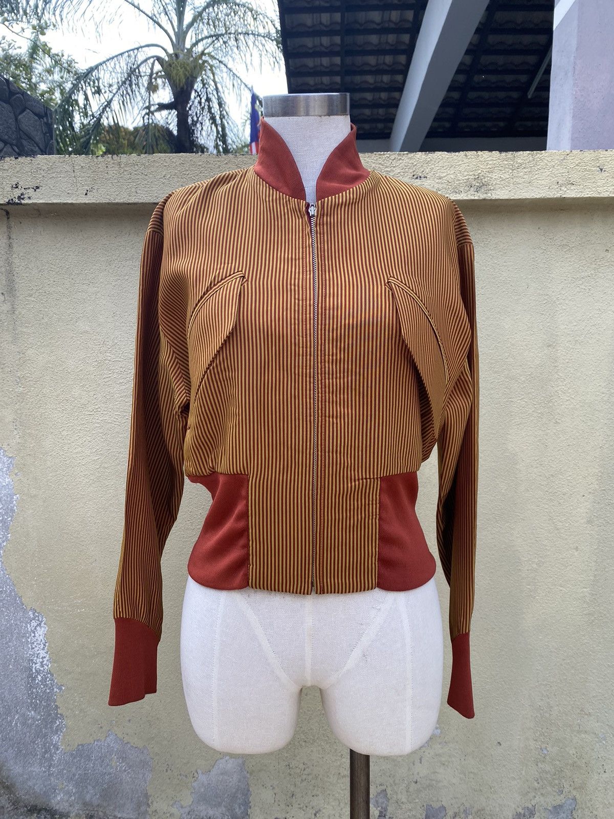 Katharine Hamnett London vintage striped jacket Size M / US 6-8 / IT 42-44 - 13 Thumbnail