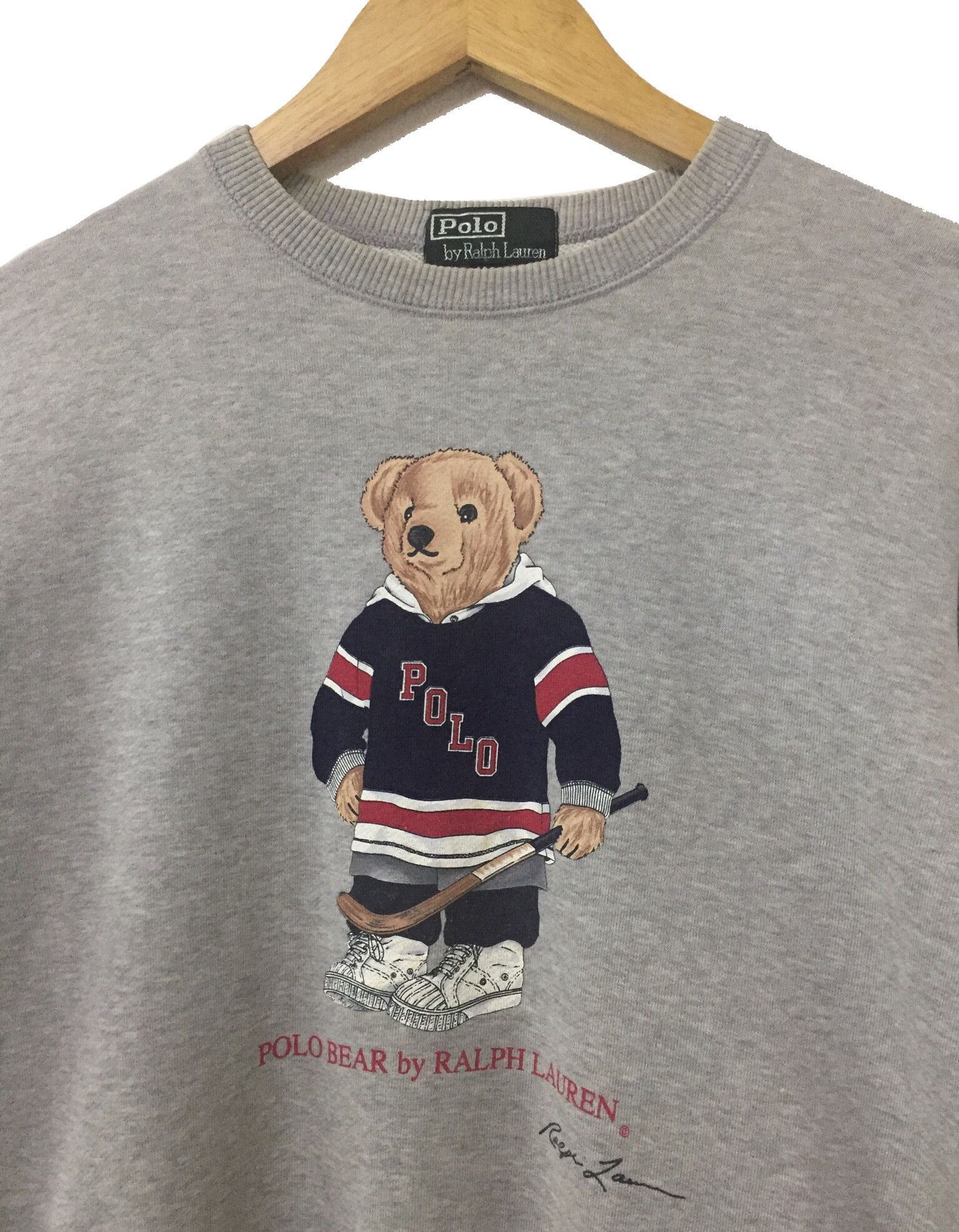 Polo Ralph Lauren VINTAGE 90s POLO BEAR RALPH LAUREN RL LOGO SWEATSHIRT Size US S / EU 44-46 / 1 - 3 Thumbnail