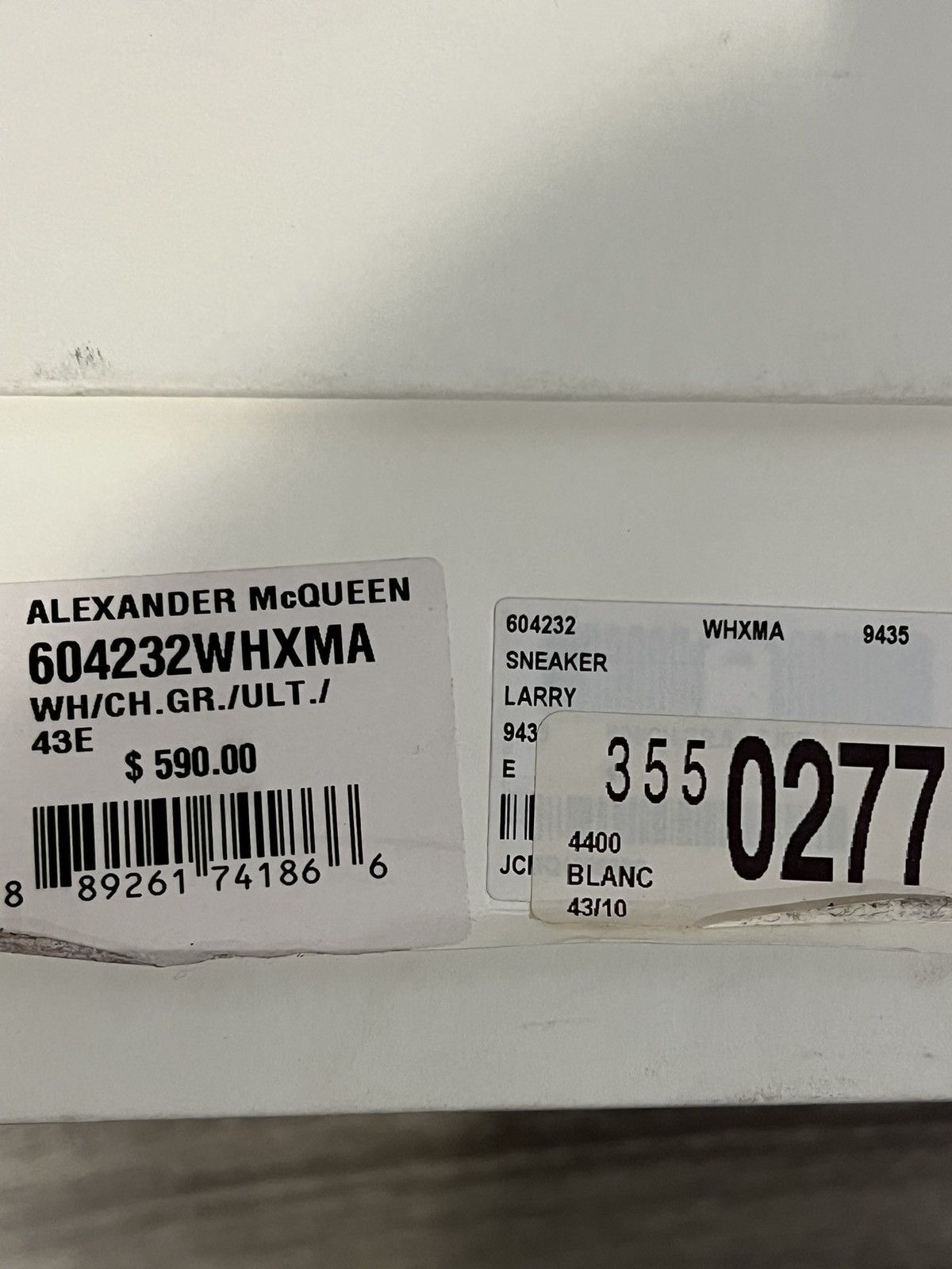 Alexander McQueen Alexander McQueen Oversized Sneaker 'White/Green' Size US 10 / EU 43 - 7 Thumbnail