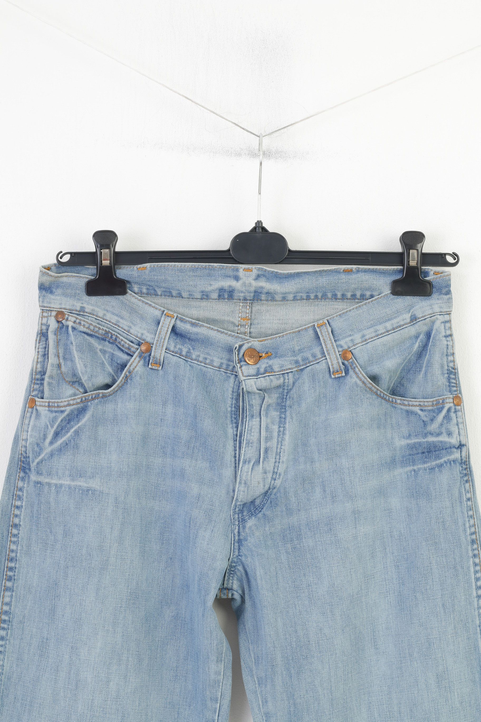 Wrangler Wrangler Men 31 Trousers Denim Blue Jeans Cotton 10703 Size US 31 - 2 Thumbnail