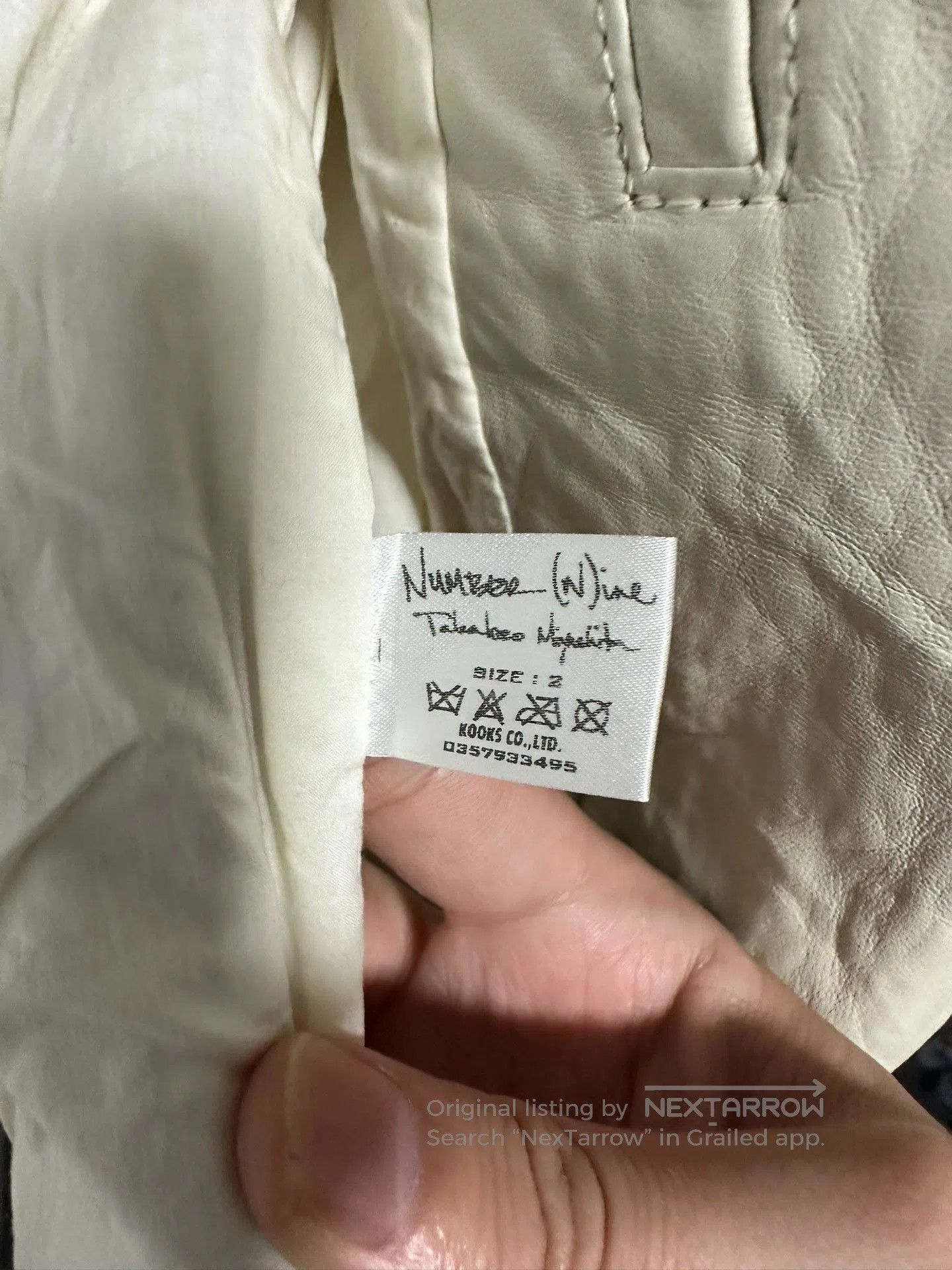 Number (N)ine number (n)ine 06ss leather jacket. Size US M / EU 48-50 / 2 - 8 Thumbnail
