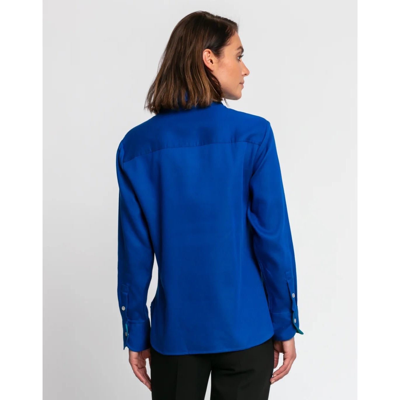 Other Hinson Wu Margot Double Face Button Up Shirt Blue Medium Size M / US 6-8 / IT 42-44 - 10 Thumbnail