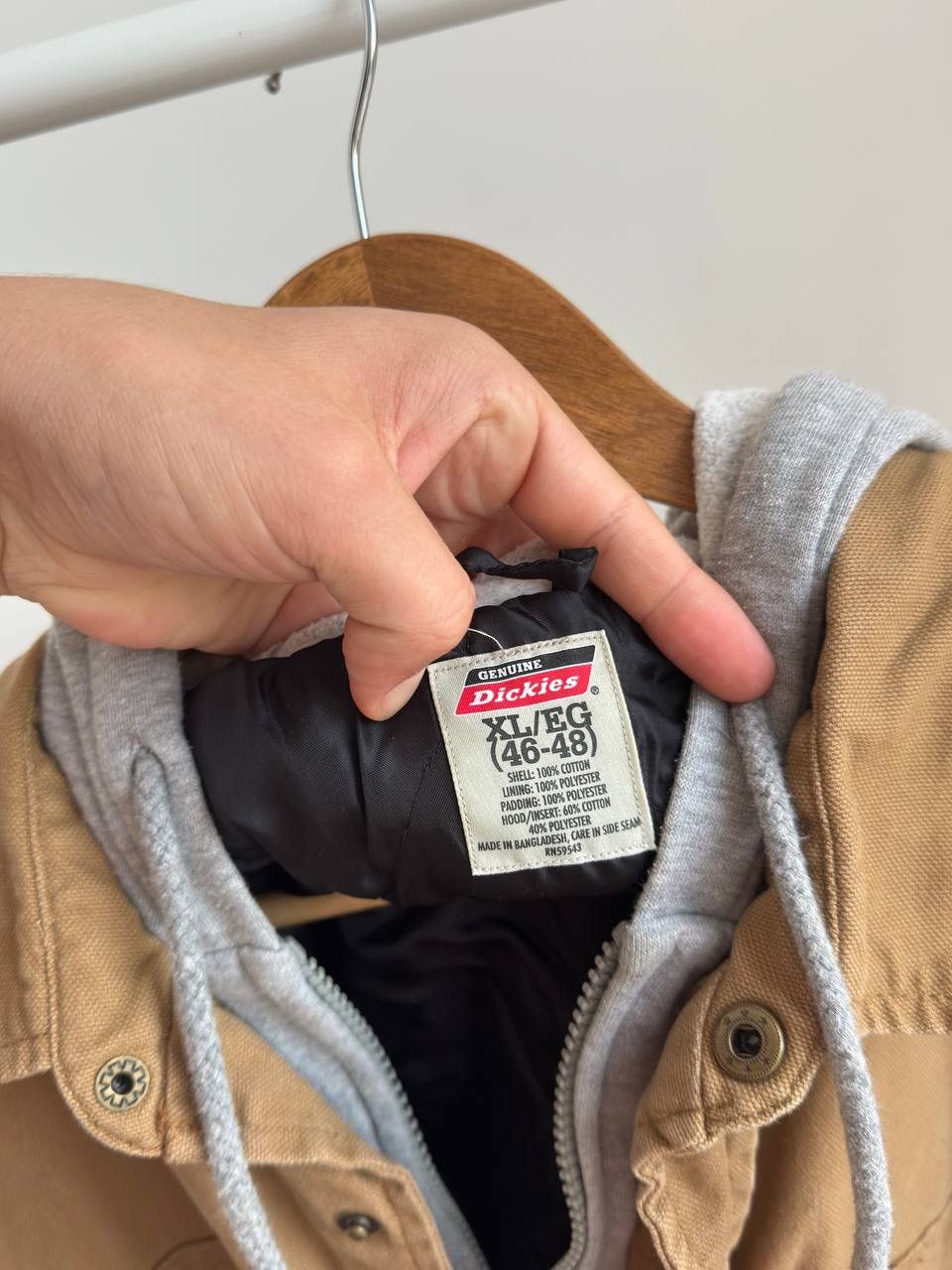 Dickies DICKIES MEN’S WORKWEAR ACTIVE HOODED JACKET BROWN Size XL Size US XL / EU 56 / 4 - 9 Thumbnail