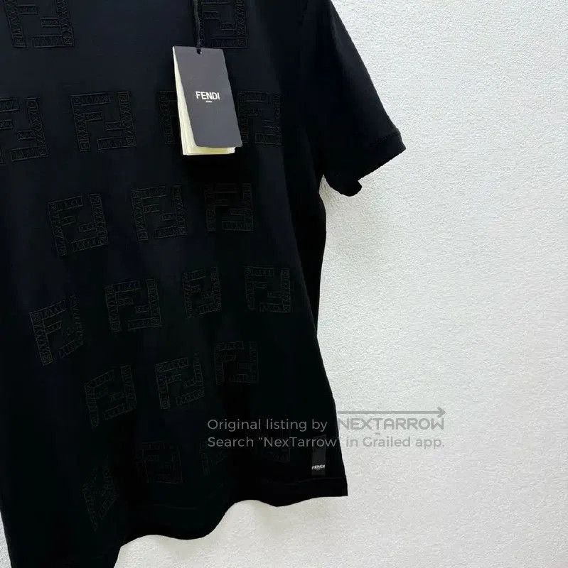 Fendi Fendi Black Cotton Short Sleeve Men's T-shirt . Size US S / EU 44-46 / 1 - 2 Thumbnail