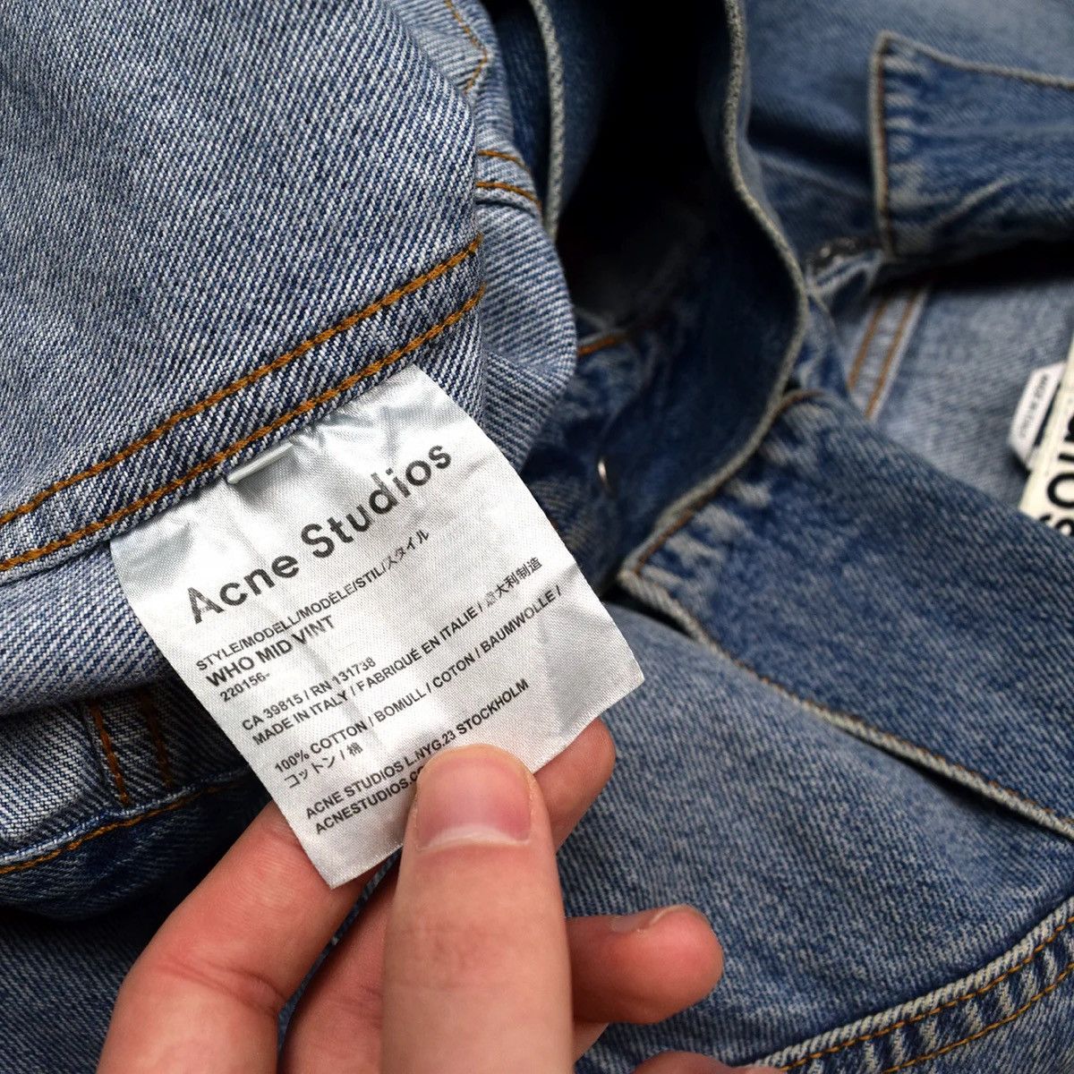Acne Studios Acne Studios Who Mid Vintage Denim Jacket Size US S / EU 44-46 / 1 - 8 Thumbnail