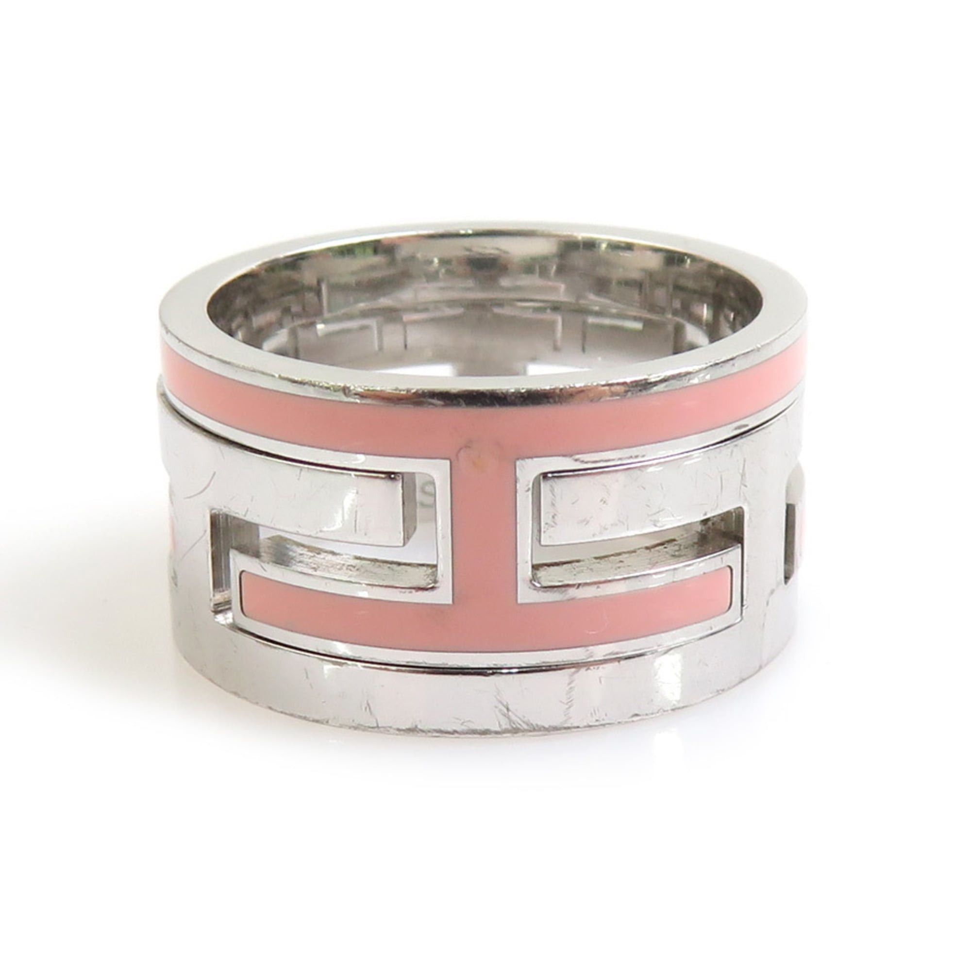 Hermes Hermes Ring Move H Sterling Silver 925 Enamel Pink Women's Free Shipping e61675a Size ONE SIZE - 1 Thumbnail