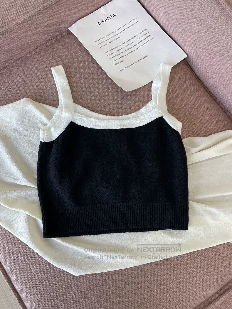 Chanel Chanel Black and white double C suspenders Size S / US 4 / IT 40 - 3 Thumbnail