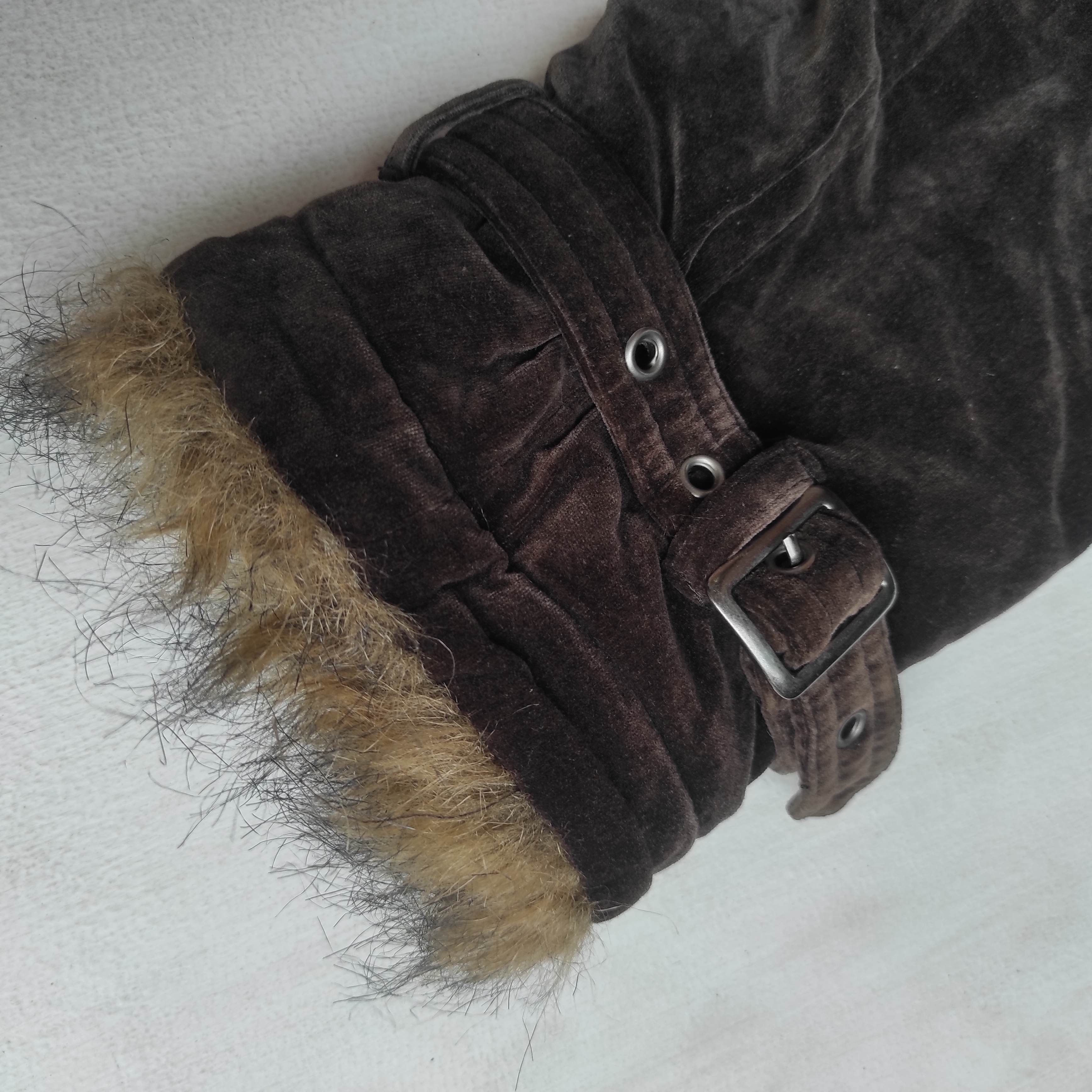 14th Addiction Bernings Sho Faux Fur Shearling Bondage Velvet Jacket Size US M / EU 48-50 / 2 - 8 Thumbnail