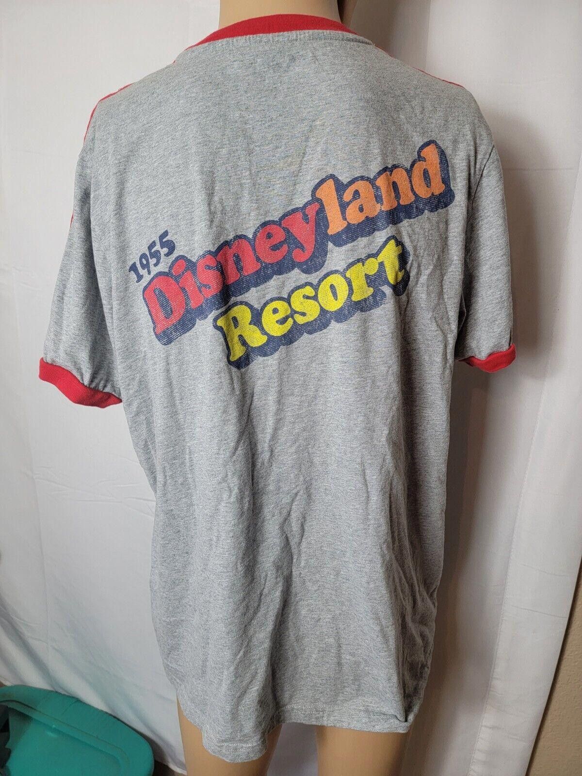 Disney Disney Ringer Shirt Disneyland Resort Gray Slim Fit Large Size ONE SIZE - 2 Thumbnail