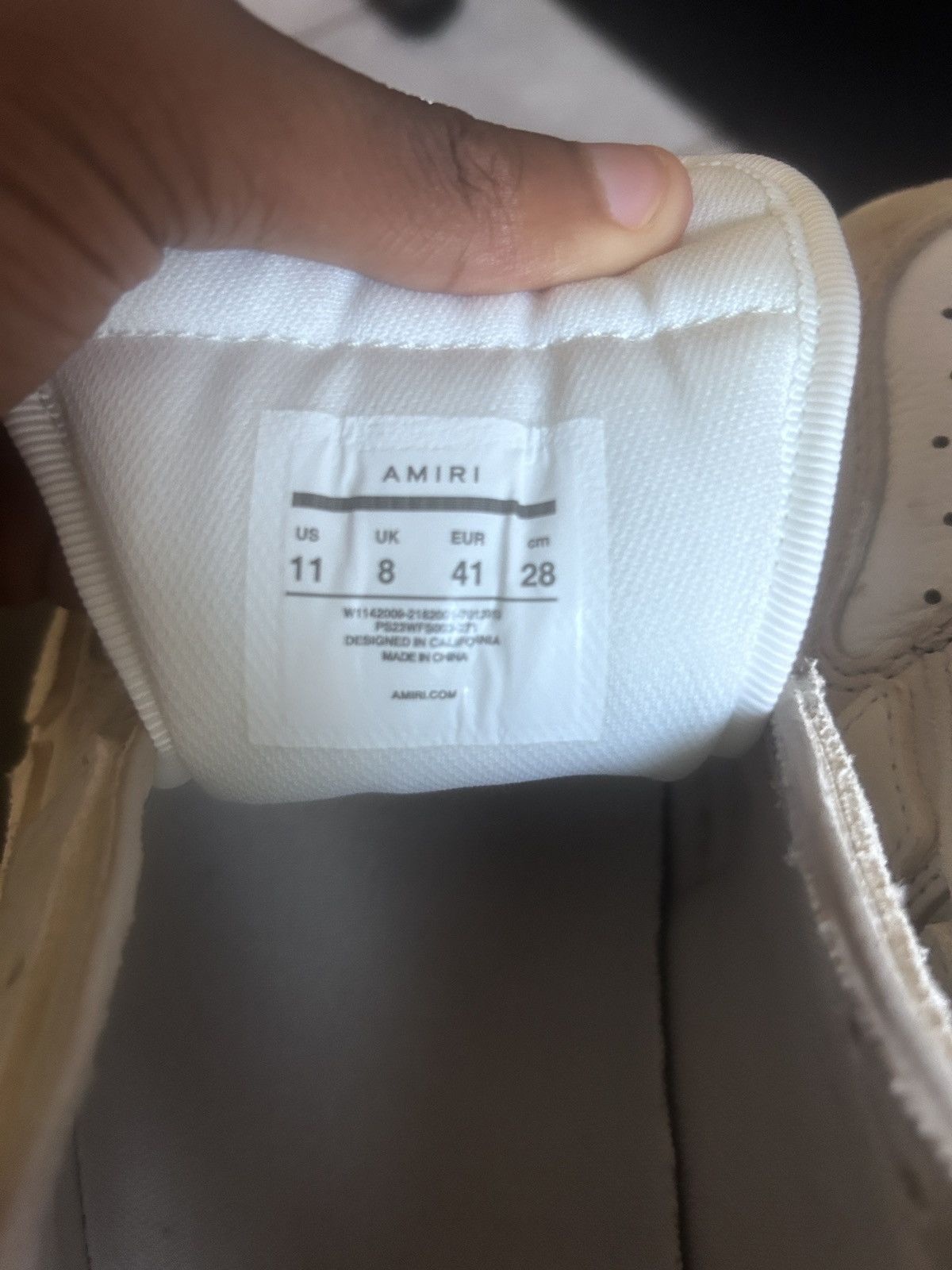 Amiri Amiris White Skeleton Size US 8 / EU 41 - 6 Thumbnail