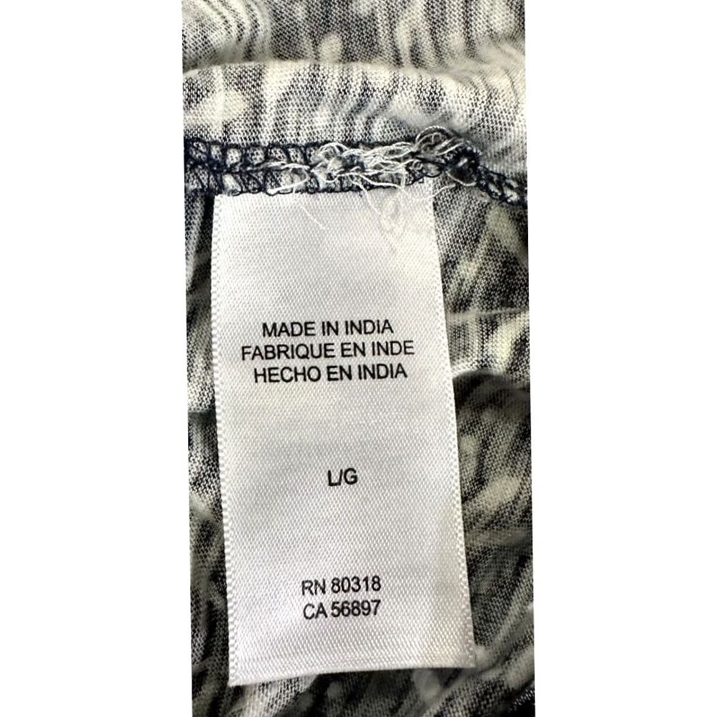 Lucky Brand Lucky Brand Shirt Womens Large Blue Floral Knit Ruffles Blouse Sleeveless Ladies Size L / US 10 / IT 46 - 4 Thumbnail