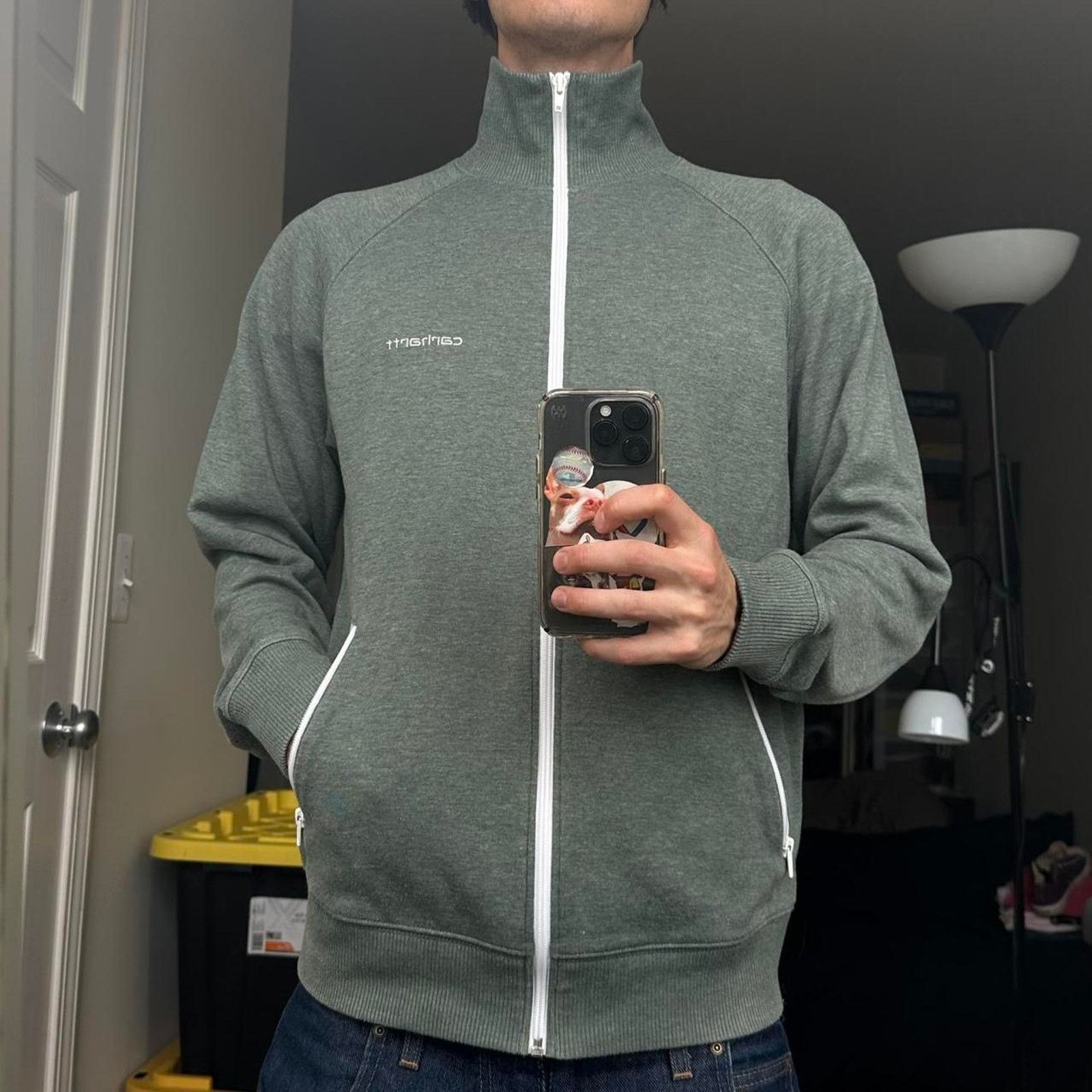 Carhartt Wip Carhartt WIP Green Sporty Track Gym Jacket Zip Sweatshirt Size US M / EU 48-50 / 2 - 7 Thumbnail