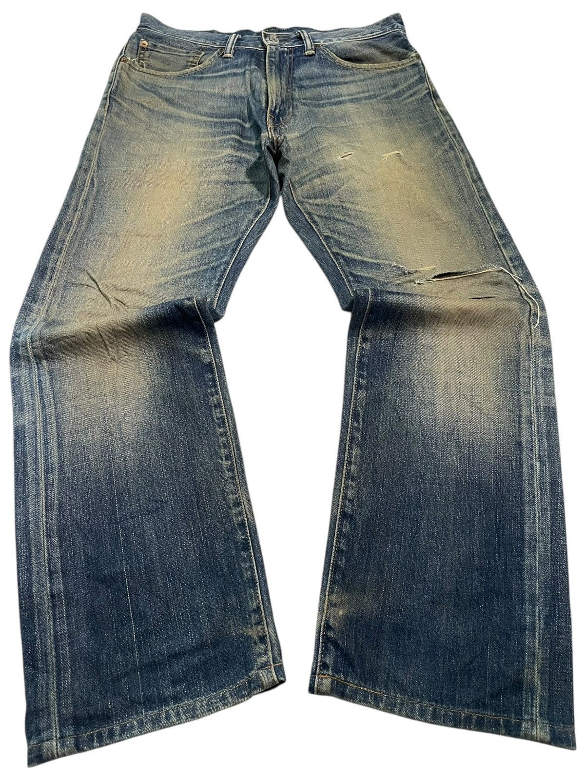 Levi's Vintage Levi’s 505 Jeans Distressed Straight Denim size 34 Size US 34 / EU 50 - 1 Thumbnail