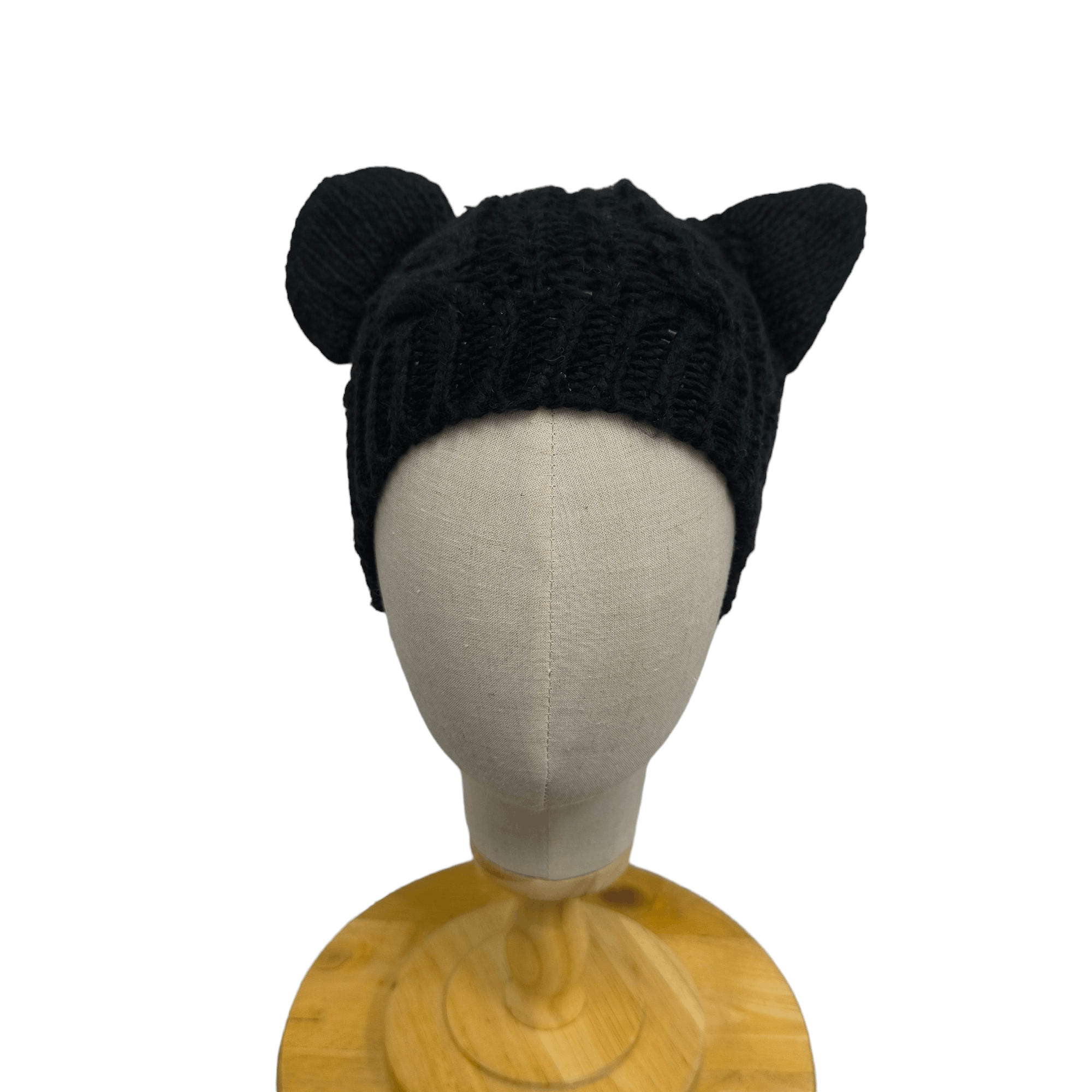 Japanese Brand ✨Black devil horn punk gothic style beanie hat Size ONE SIZE - 1 Thumbnail