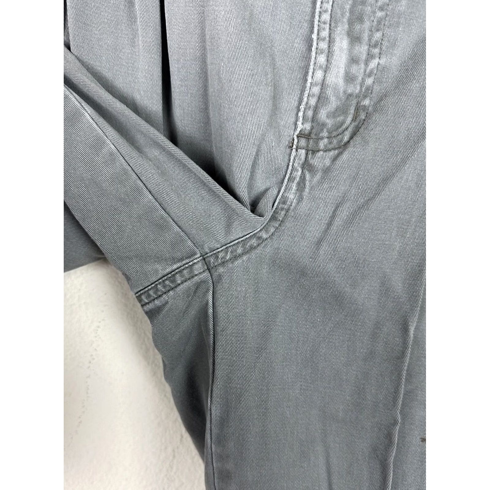 Olive VINTAGE City Streets Khaki Pants Mens 30 30x26 ACTUAL Distressed Olive Green Pleated Chino Casual 80s 90s Mens Size US 30 / EU 46 - 6 Thumbnail