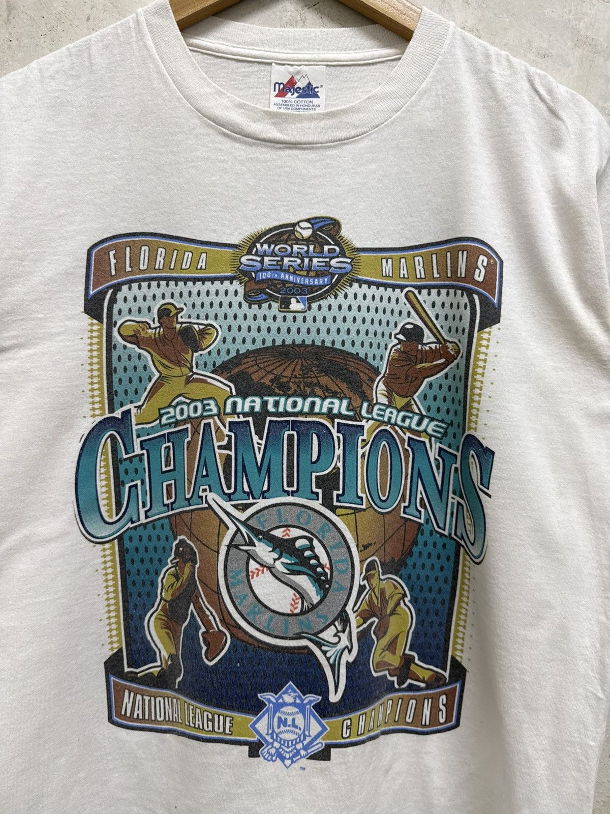 MLB 2000s Florida Marlins 2004 Champions MLB Tee Size US S / EU 44-46 / 1 - 2 Thumbnail