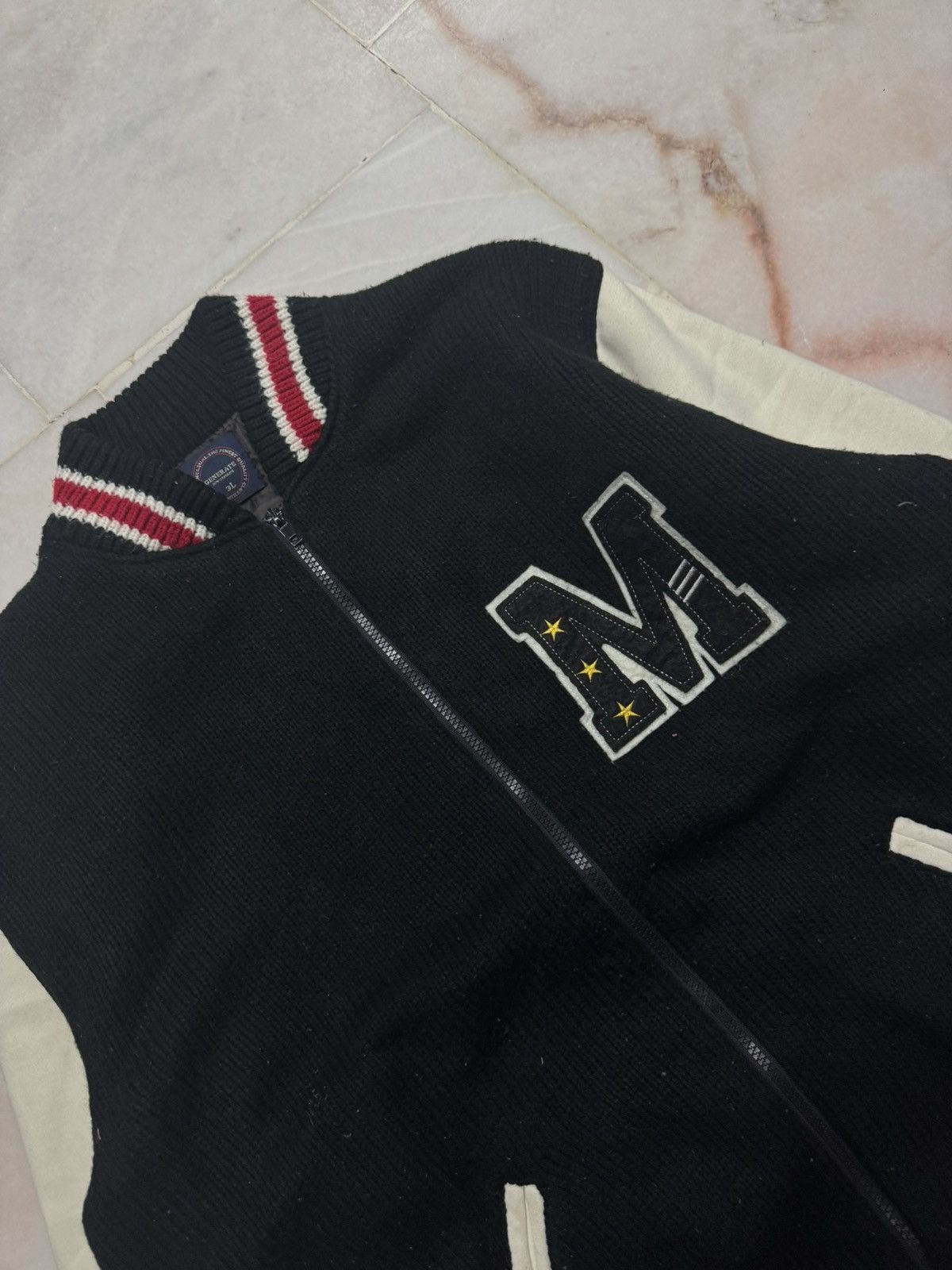 Habitat 💥RARE💥90s JAPANESE EAGLE LOGO NAVAJO ZIPPER STYLE BOMBER Size US XL / EU 56 / 4 - 6 Thumbnail