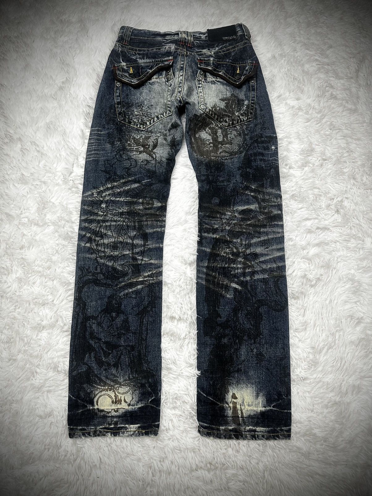 Japanese Brand 💥rare💥 japanese brand urvanation whiskers punk poem jeans Size US 30 / EU 46 - 10 Thumbnail