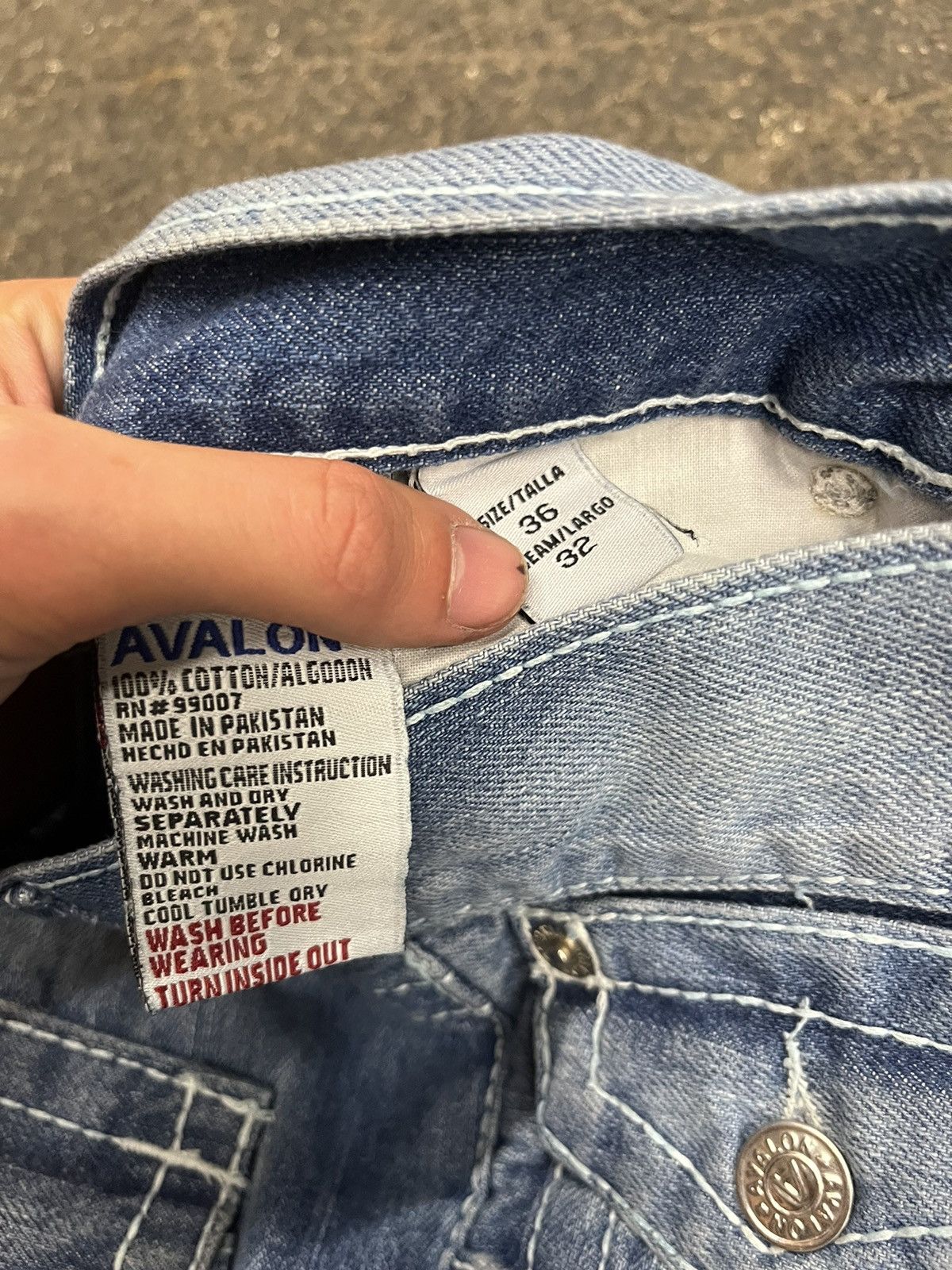True Religion × Vintage True religion style flared denim wide leg skater hype rare Size US 34 / EU 50 - 9 Thumbnail