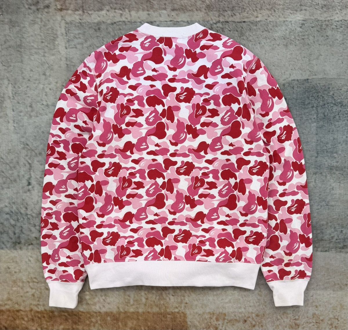 Bape BAPE ABC Camo Crewneck Pink Mens Size US L / EU 52-54 / 3 - 8 Thumbnail