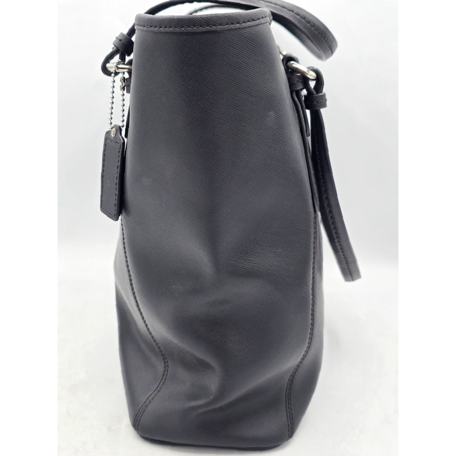 Coach COACH Peyton Leather Zip Top Tote Bag Purse - Black/Silver - SEE PHOTOS Tote Size L / US 10 / IT 46 - 2 Thumbnail