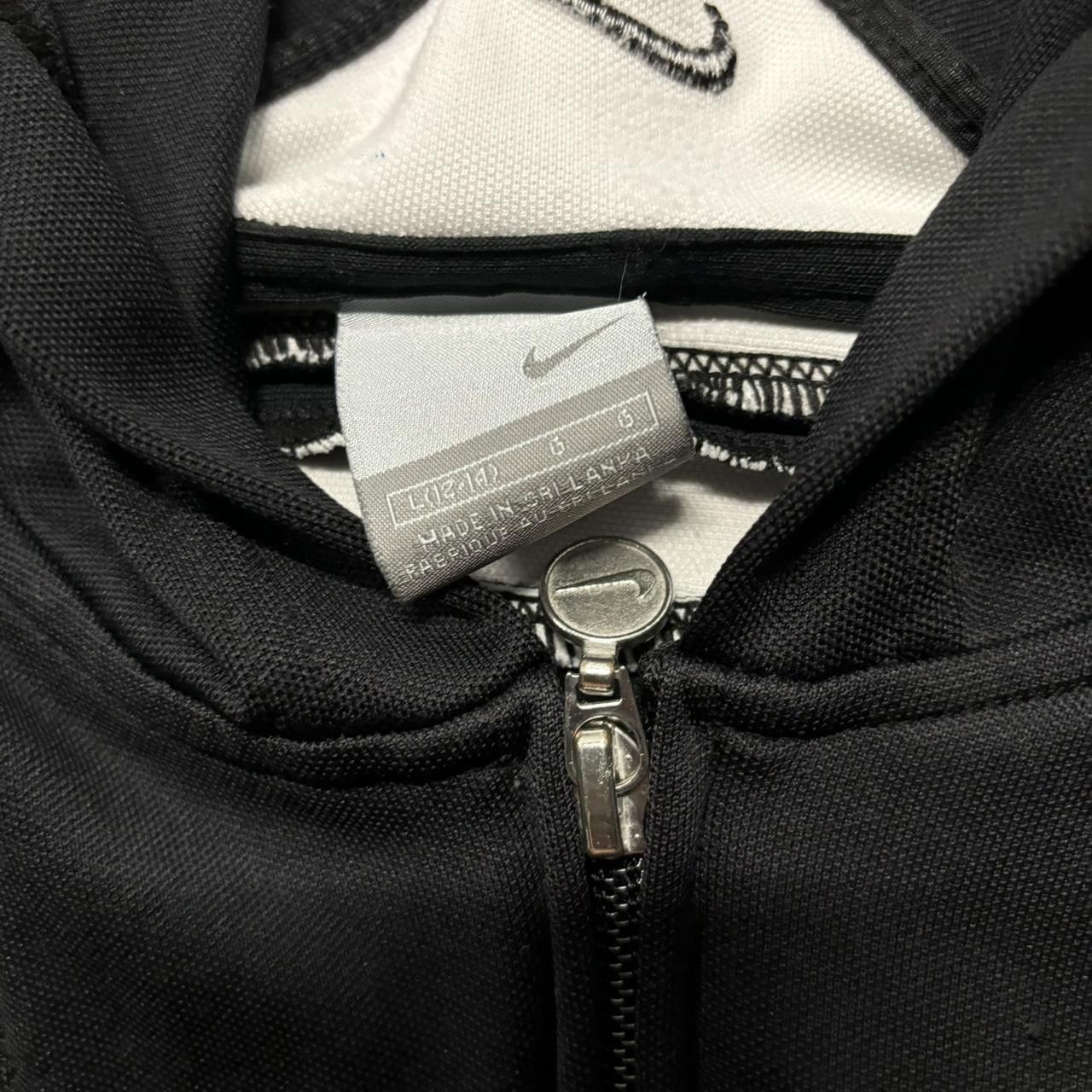 Nike × Vintage Crazy Vintage Y2K/2000s Black Nike Athletic Essential Track Zip Up Hoodie! Size M / US 6-8 / IT 42-44 - 4 Thumbnail