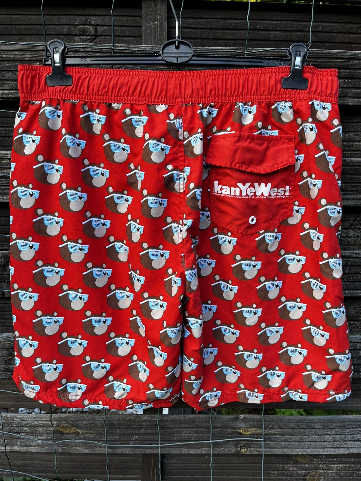 Kanye West × Takashi Murakami 🔴KANYE WEST x TAKASHI MURAKAMI RARE SHORTS 2007 STREETWEAR Size US 34 / EU 50 - 6 Thumbnail