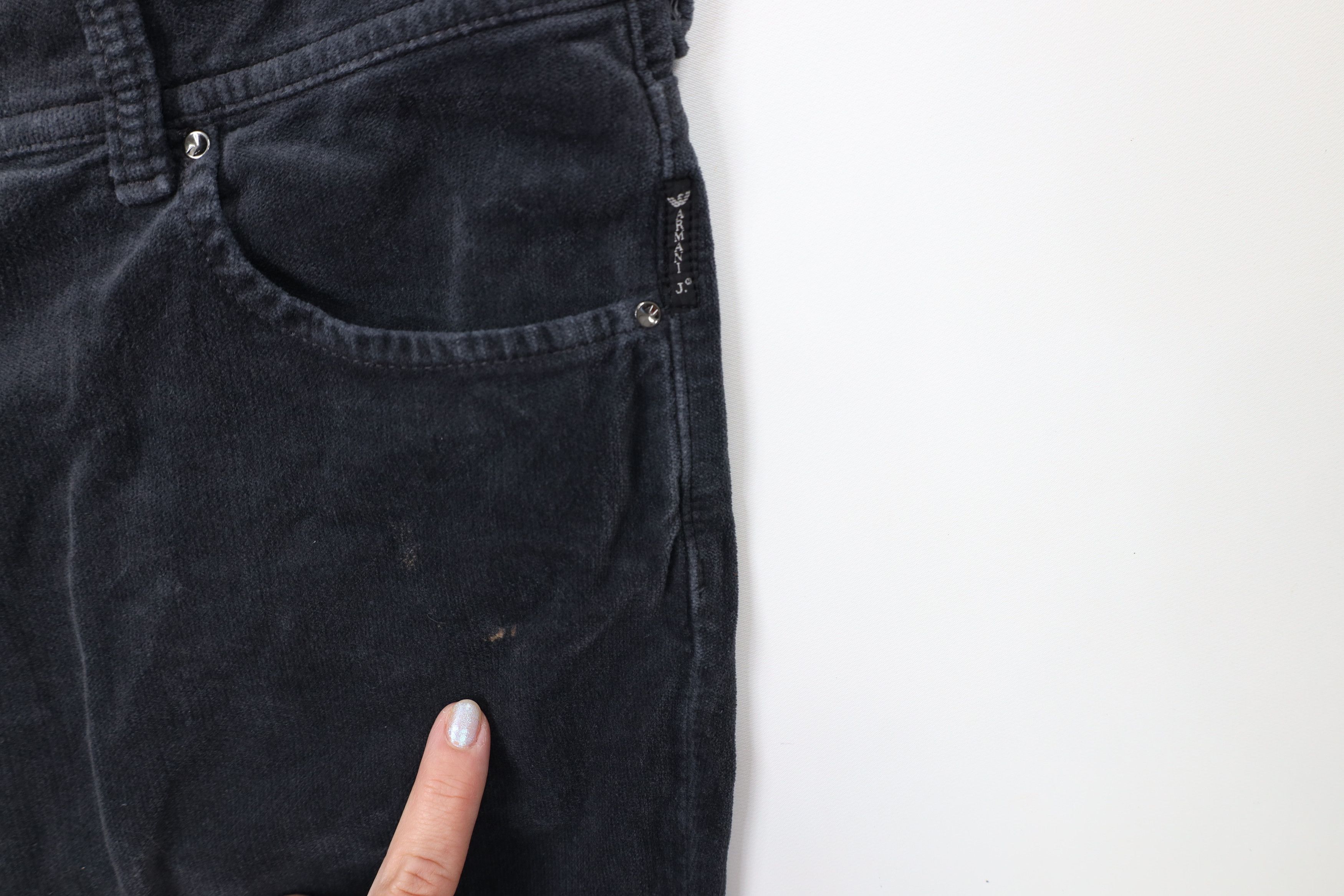 Armani Armani Jeans J35 Skinny Leg Velour Jeans Pants Steel Blue Size 32" / US 10 / IT 46 - 6 Thumbnail