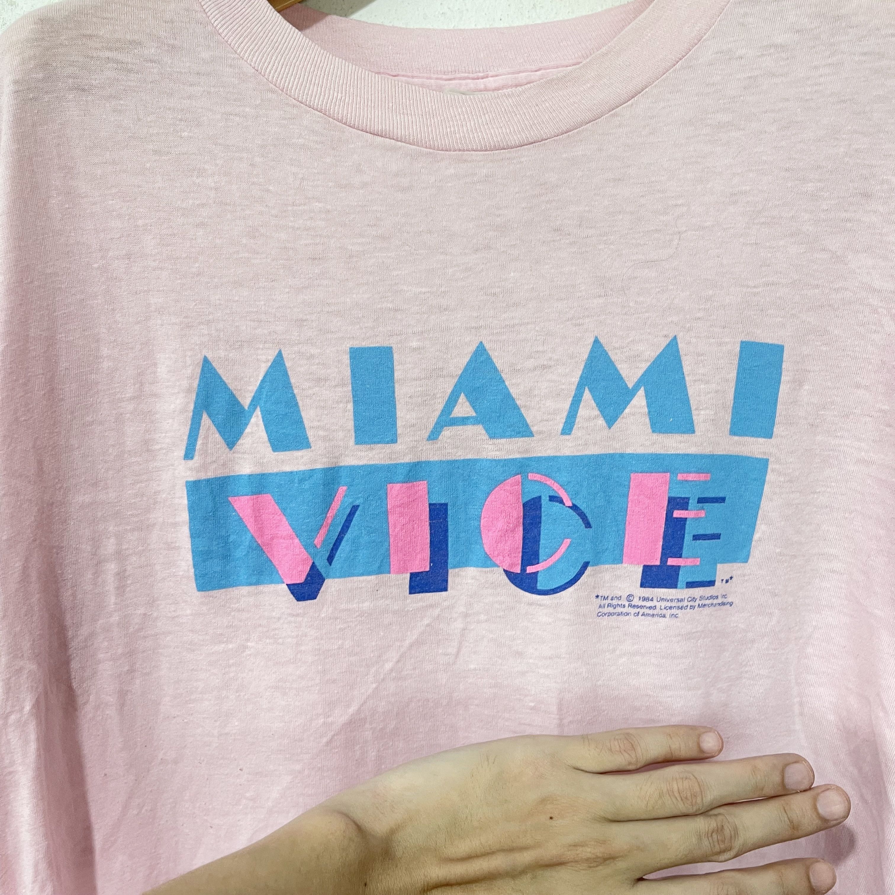 Vintage Vintage 1984 Miami Vice TV T-Shirt Size US M / EU 48-50 / 2 - 2 Thumbnail