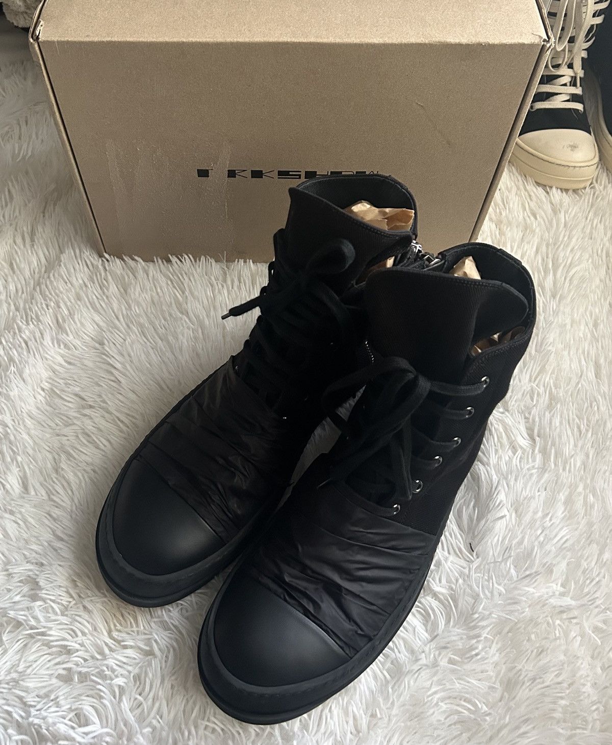 Rick Owens Drkshdw Rick Owens Drkshdw Hustler Ramones Black Size 47 Size US 14 / EU 47 - 1 Thumbnail