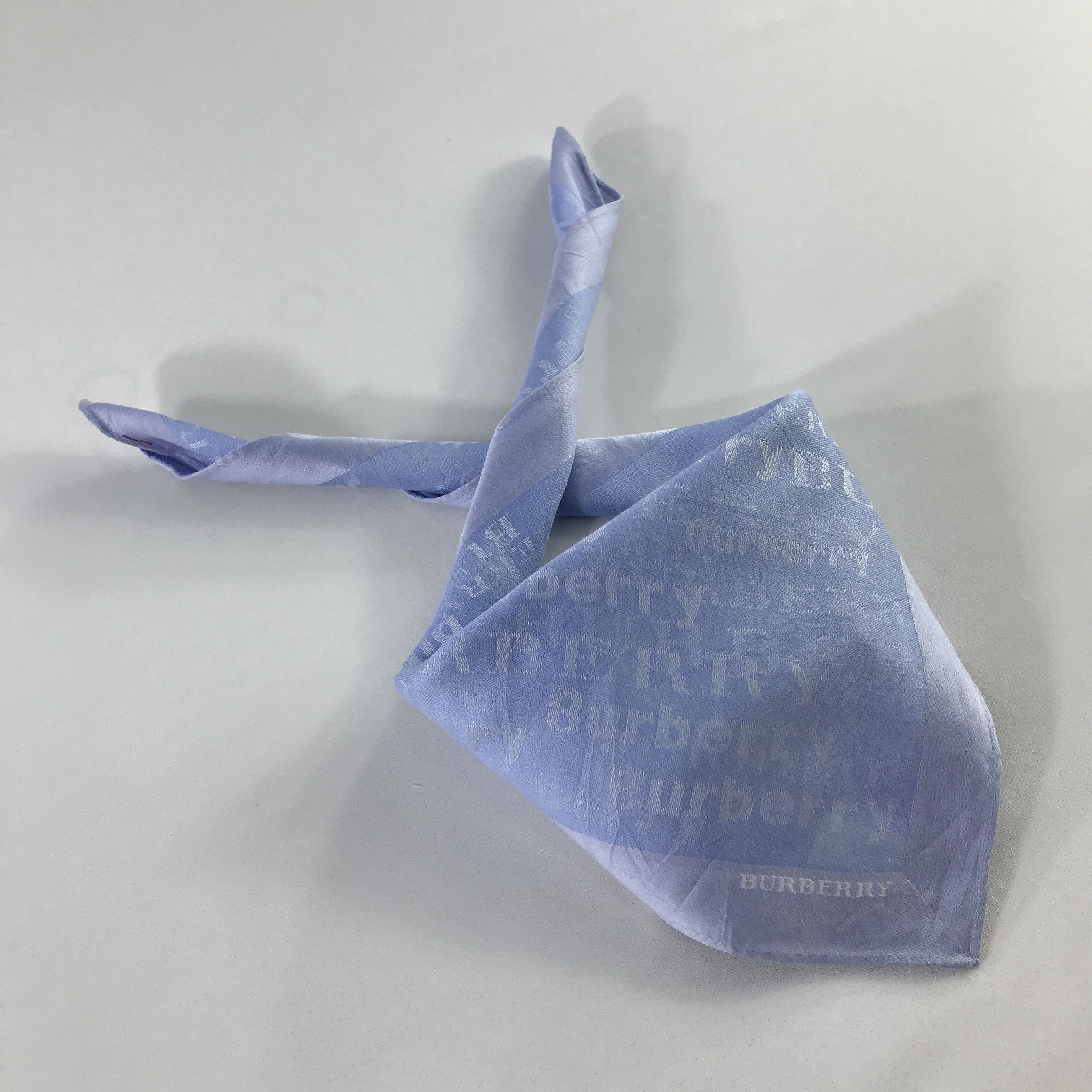 Burberry × Vintage Burberry Bandana / Handkerchief / Neckerchief - S847 Size ONE SIZE - 4 Thumbnail