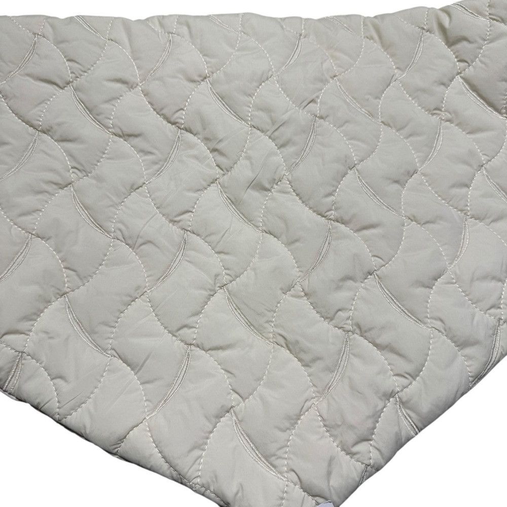 Free People New Free People Triangle Quilt Cream Hair Scarf Size ONE SIZE - 5 Thumbnail