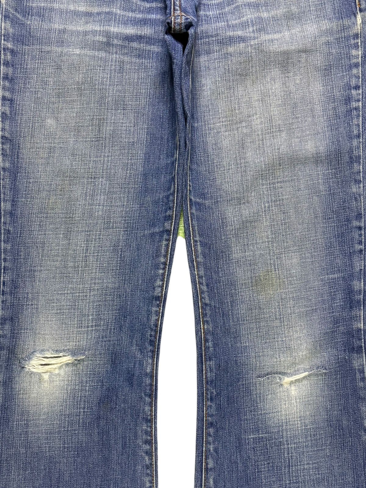 Dolce & Gabbana Vintage Dolce & Gabbana Faded Wash Distressed Flare Jeans Size 29" - 5 Thumbnail