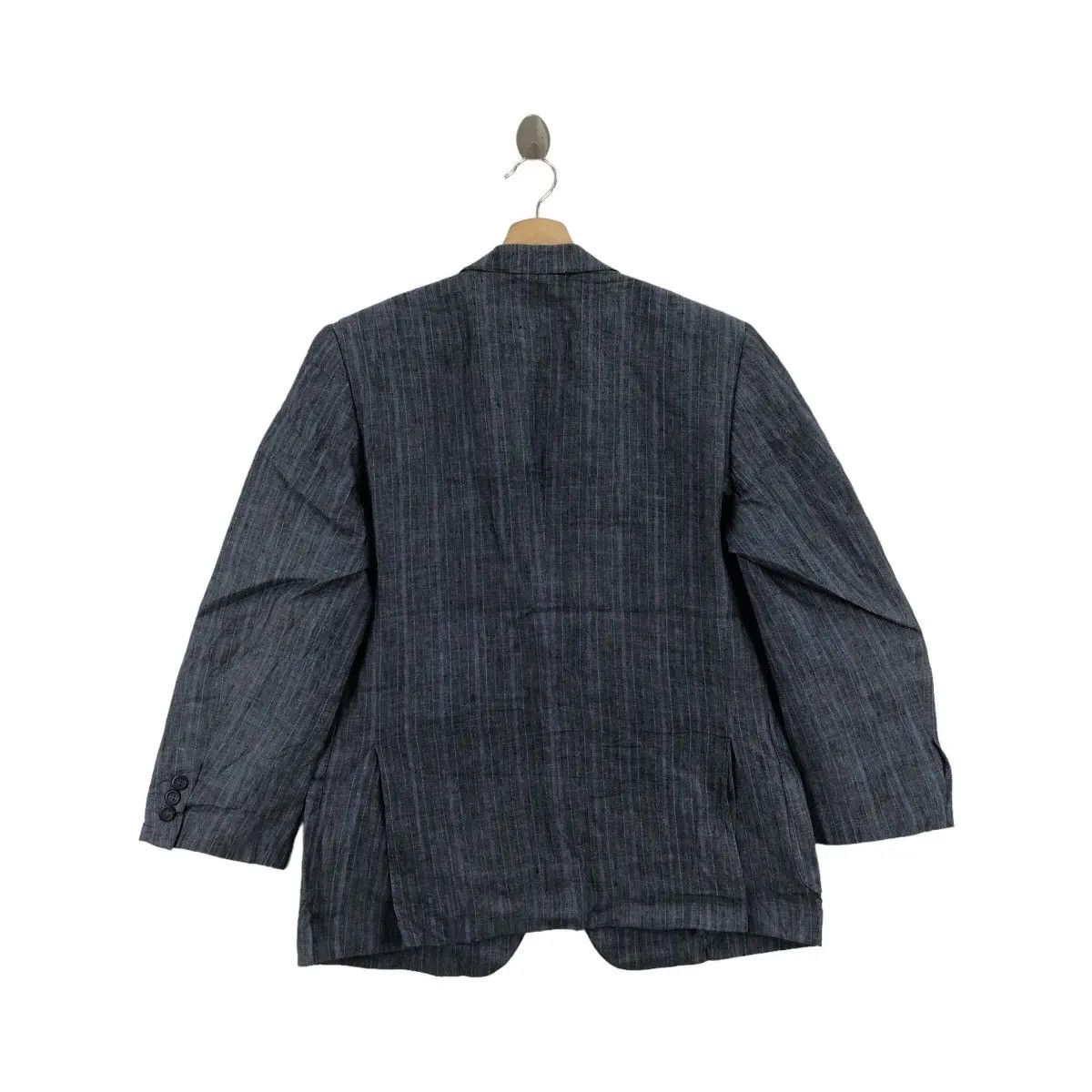 Lanvin Vintage 90’ LANVIN PARIS HERRINGBONE 2 Button Blazer Coat Size 38R - 6 Thumbnail