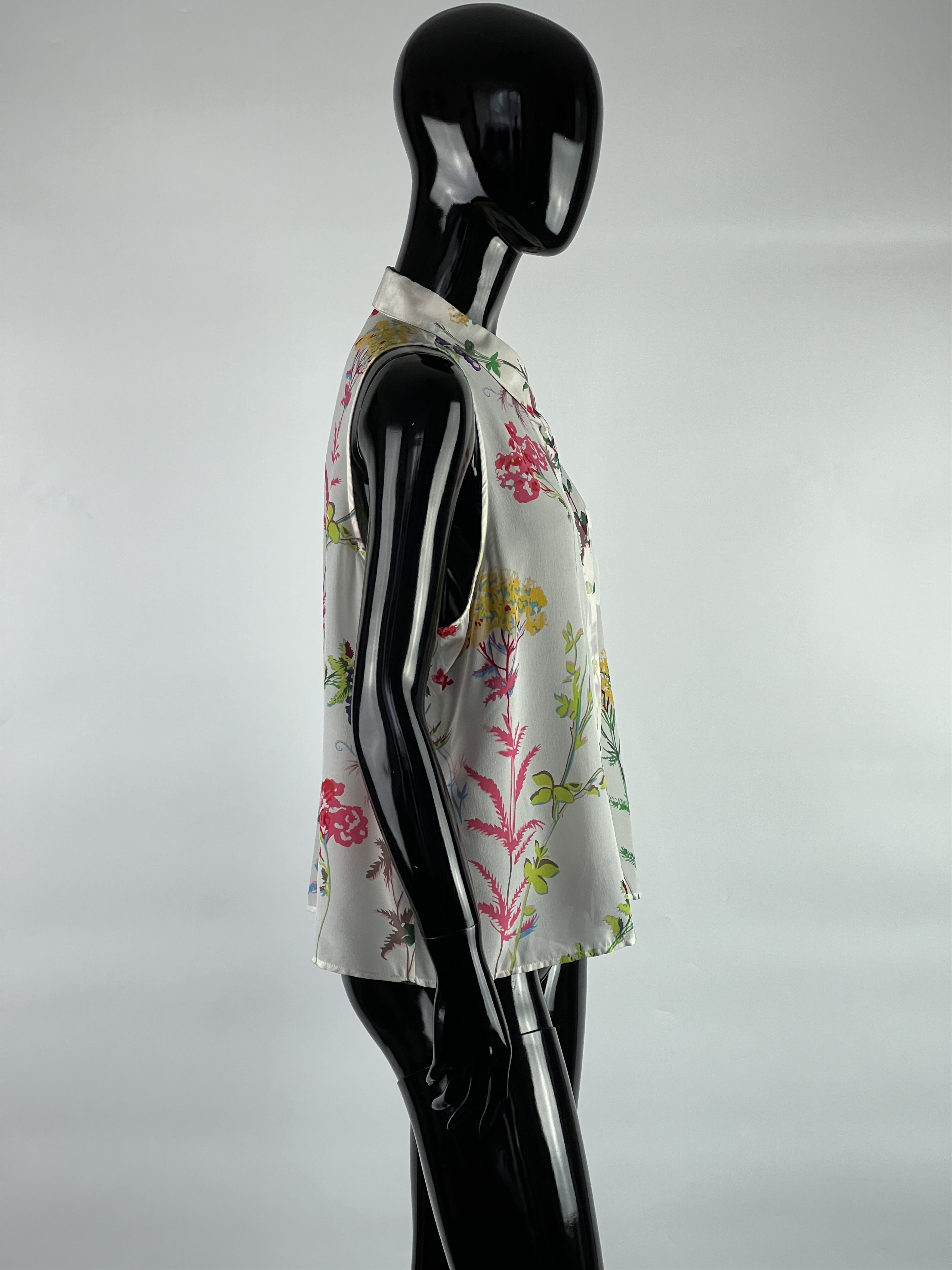 Equipment Equipment Sleeveless 100% Silk Button Up Shirt Blouse Top L Size L / US 10 / IT 46 - 2 Thumbnail