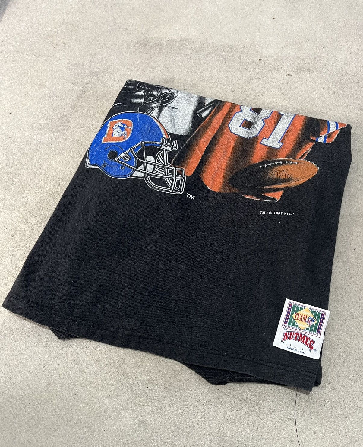 Vintage Vtg NFL Denver Broncos T-Shirt Size US M / EU 48-50 / 2 - 2 Thumbnail