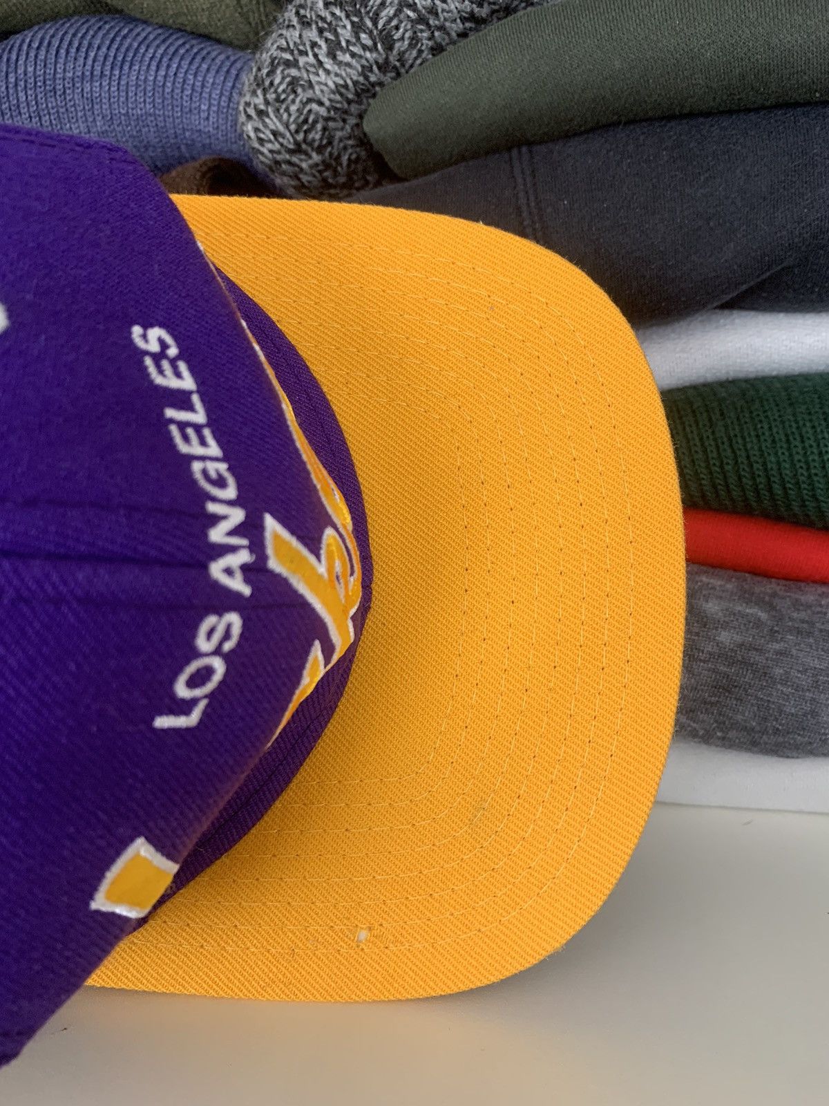 NBA Mitchell & Ness Los Angeles Lakers Cap Hat Size ONE SIZE - 6 Thumbnail
