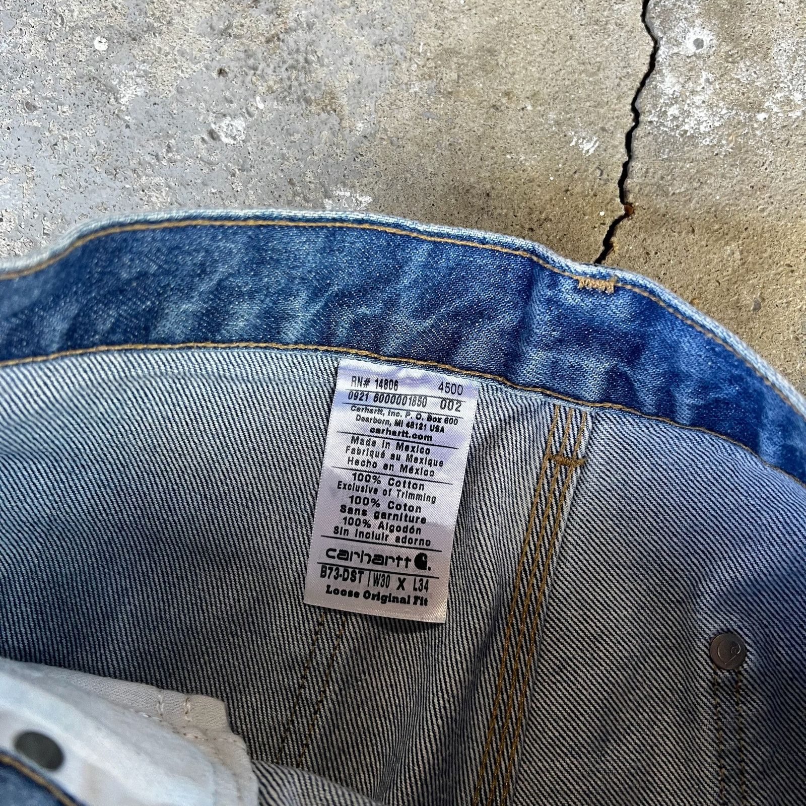 Carhartt × Vintage Carhartt denim blue jean double knee work carpenter shorts Size US 29 - 6 Thumbnail