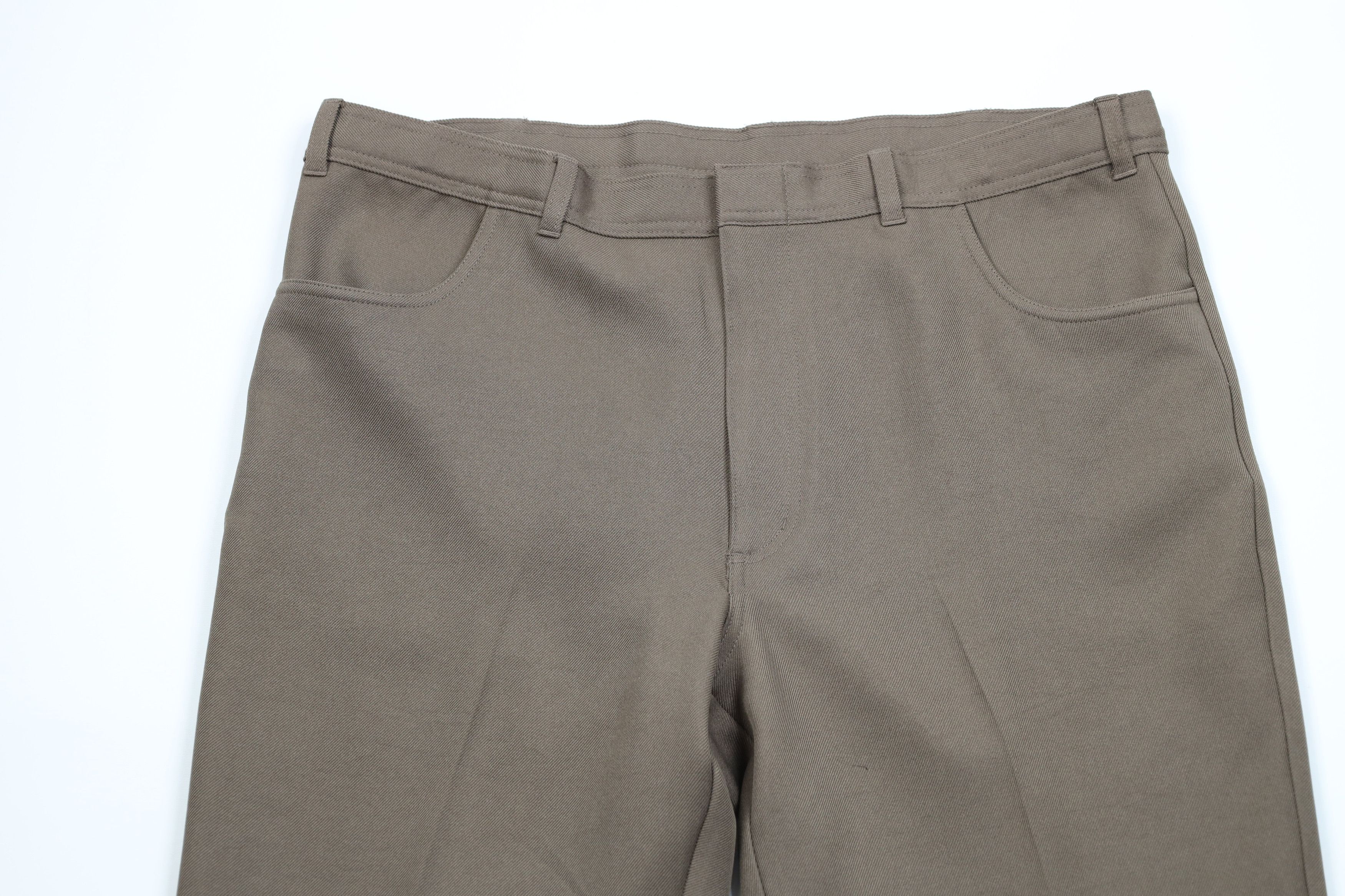 Vintage Vintage 90s Streetwear Flared Wide Leg Chino Pants Brown Size US 40 / EU 56 - 2 Thumbnail