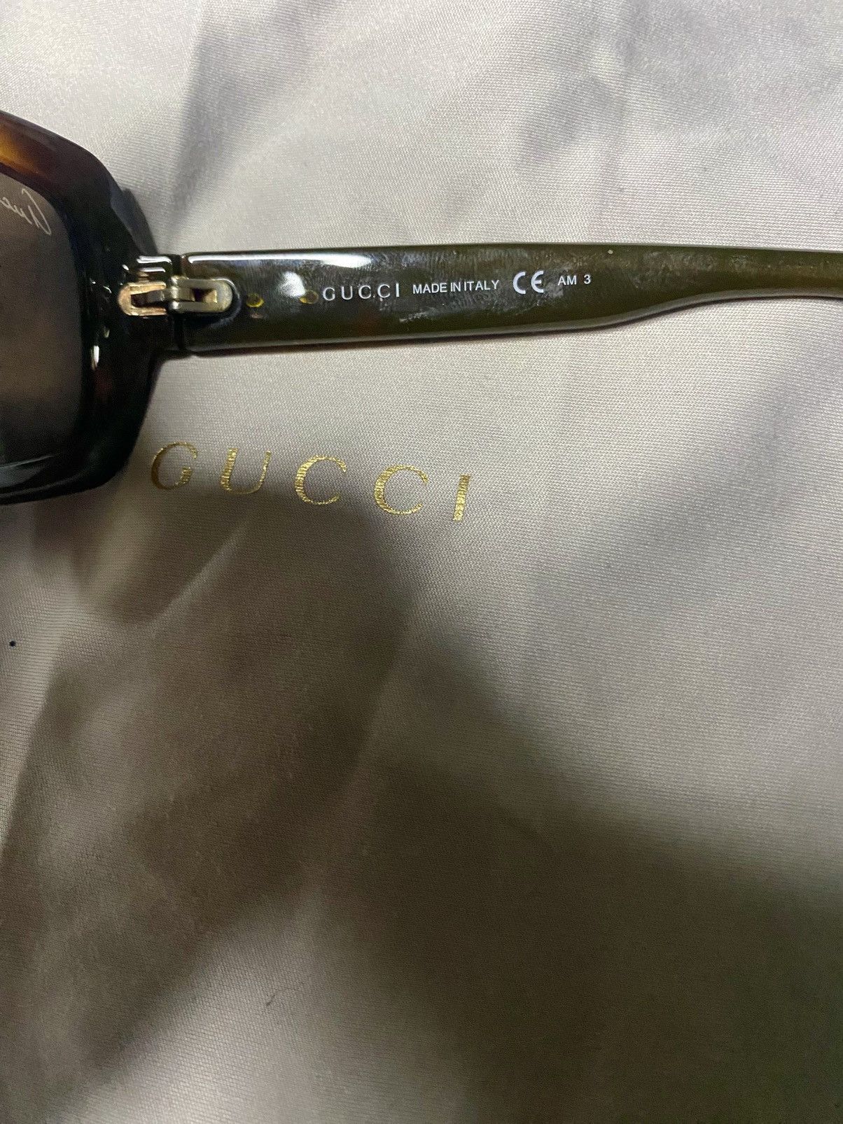 Gucci Gucci Brown Unisex Acetate Sunglasses Size ONE SIZE - 12 Thumbnail