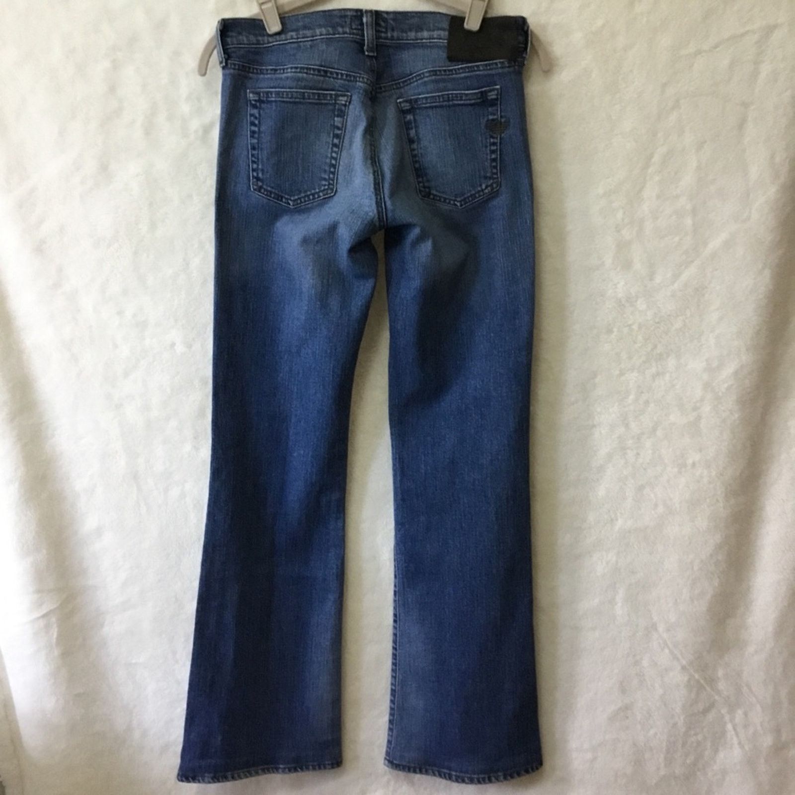 Armani Armani Jeans Indigo Blue 005 Series Slim Bootcut Denim Size 29" - 6 Thumbnail