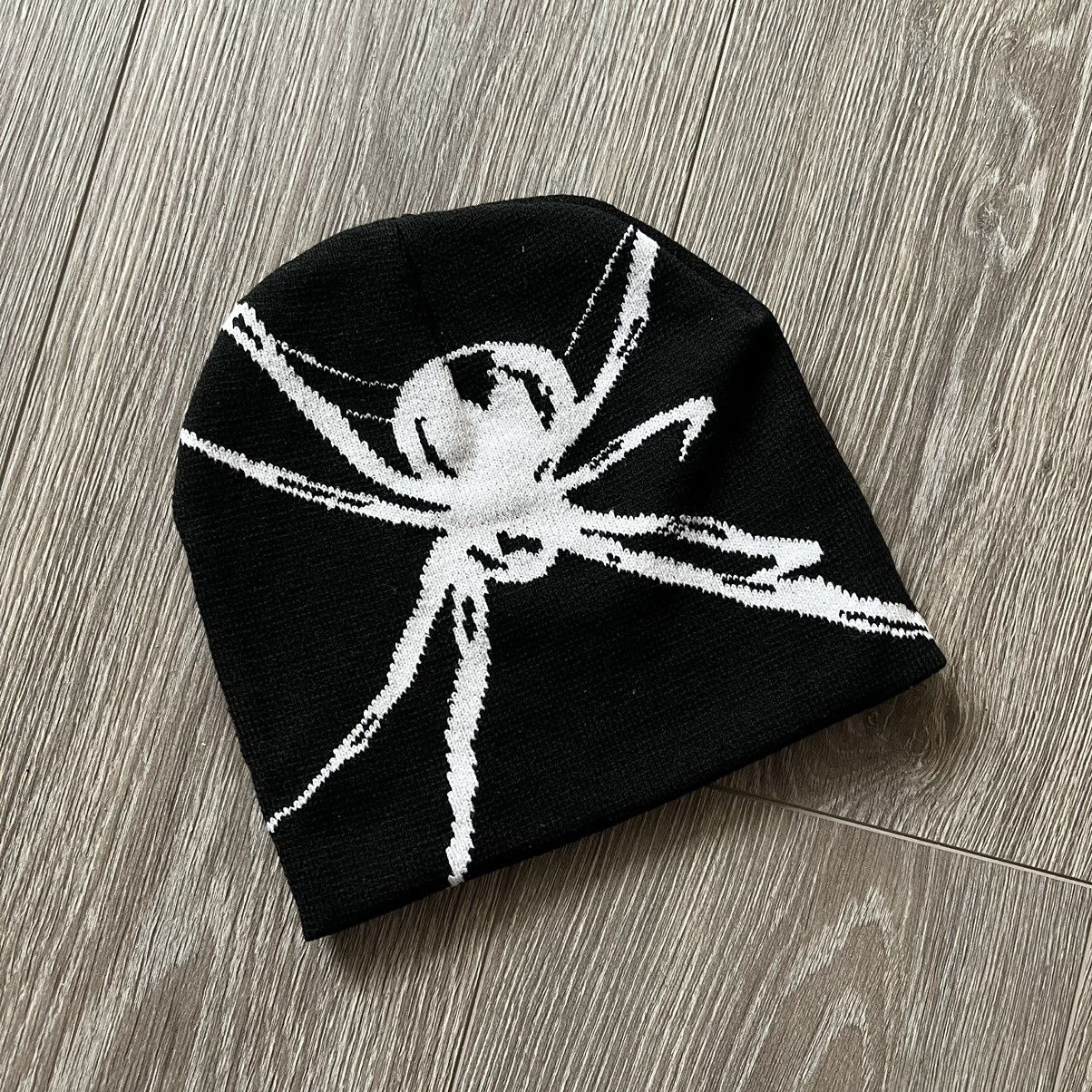 Japanese Brand × Vintage 🕷️Spider Web Beanie Hat y2k Size ONE SIZE - 4 Thumbnail