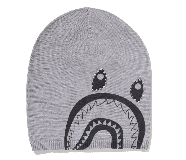 Bape Bape APE CRYSTAL SHARK KNIT CAP Beanie Size ONE SIZE - 1 Thumbnail