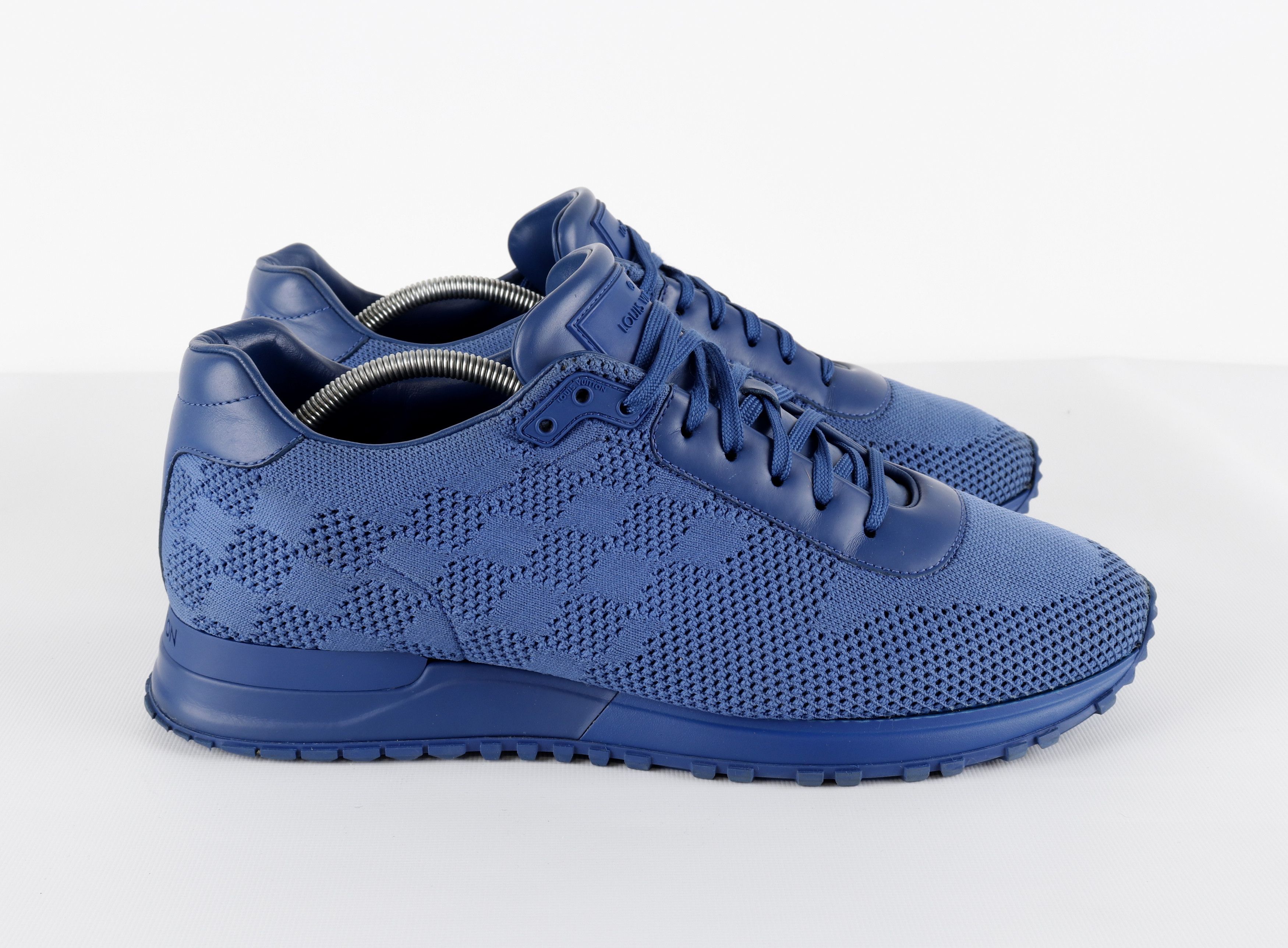 Louis Vuitton Louis Vuitton Run Away Damier Blue Mesh Sneakers Size US 10 / EU 43 - 2 Thumbnail