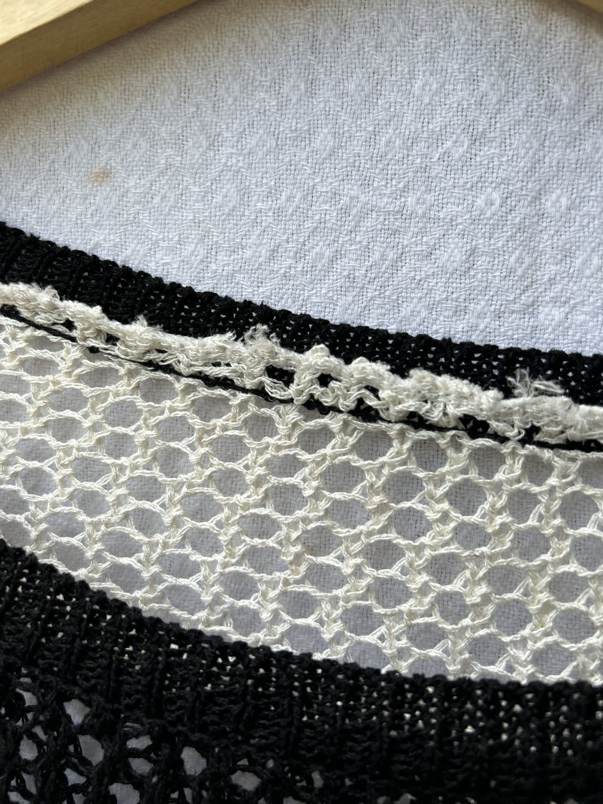 If Six Was Nine × Japanese Brand × Le Grande Bleu (L.G.B.) Unknown open fishnet knitted stripe styled Size US L / EU 52-54 / 3 - 7 Thumbnail