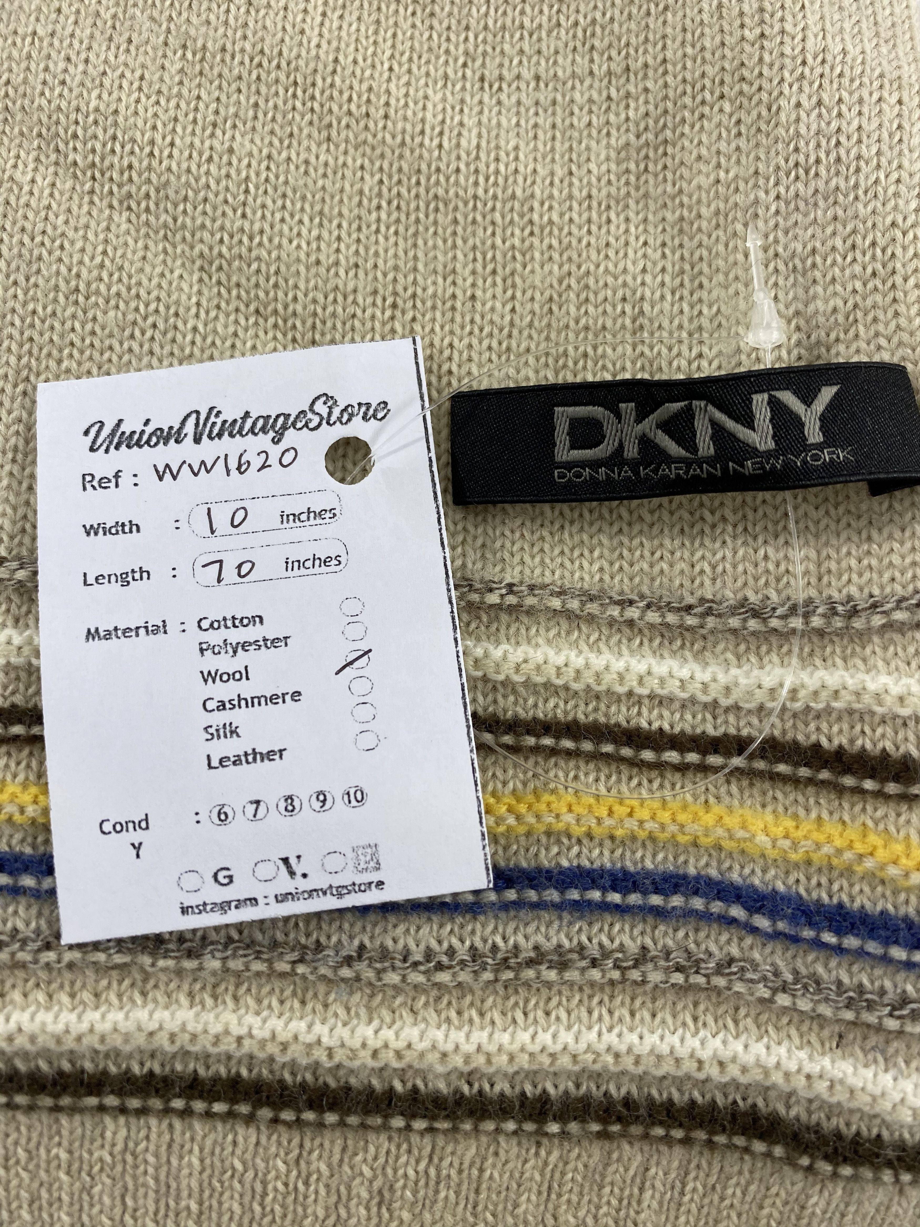 DKNY × Vintage DKNY Scarf / Muffler / Neckwear - WW1620 Size ONE SIZE - 4 Thumbnail